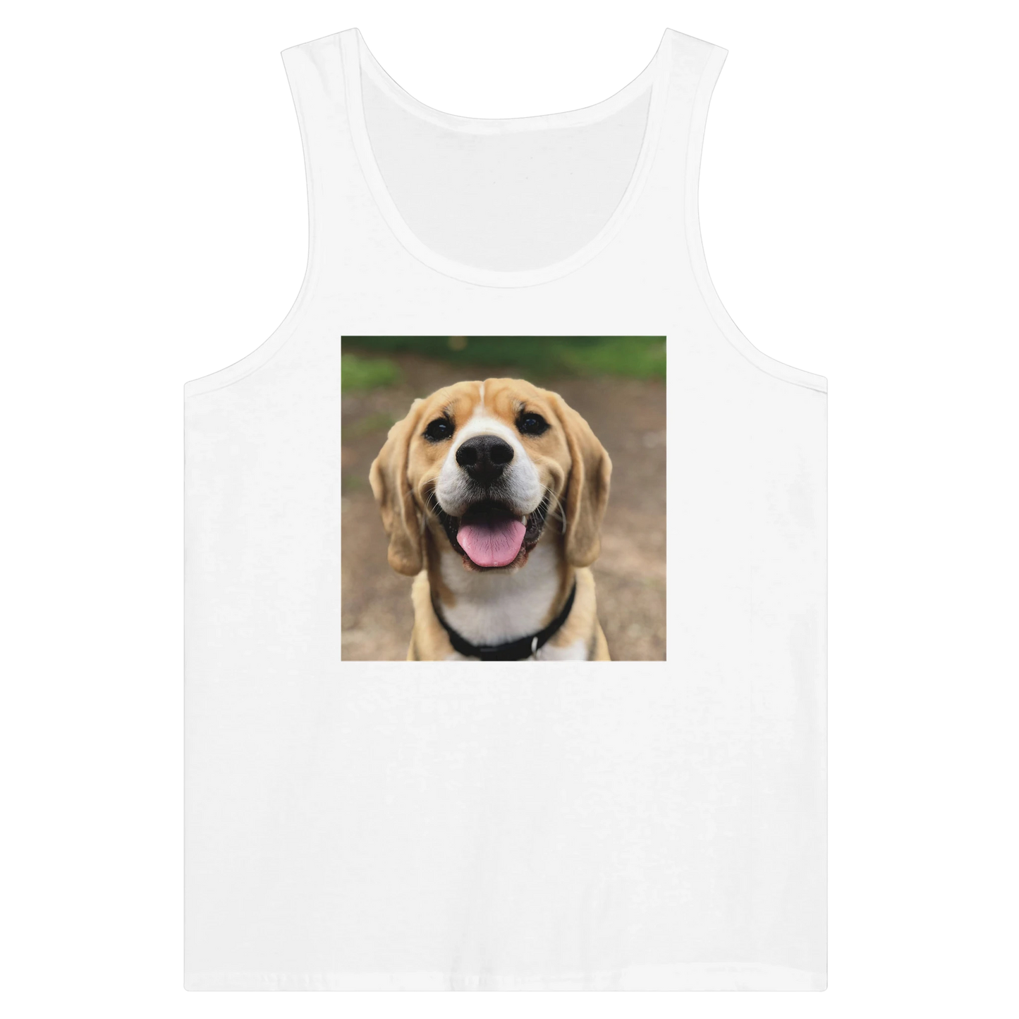 Custom Pet Tank Top with a sample pet photo, view 5