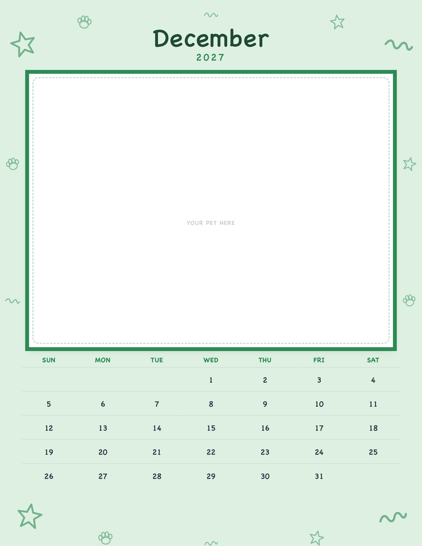 pet-calendar-2027-doodle-pages 12-december