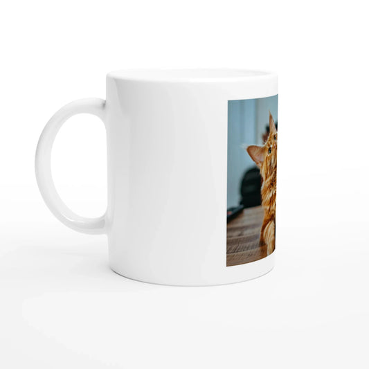 Custom cat gifts — personalized mug with your cat's photo