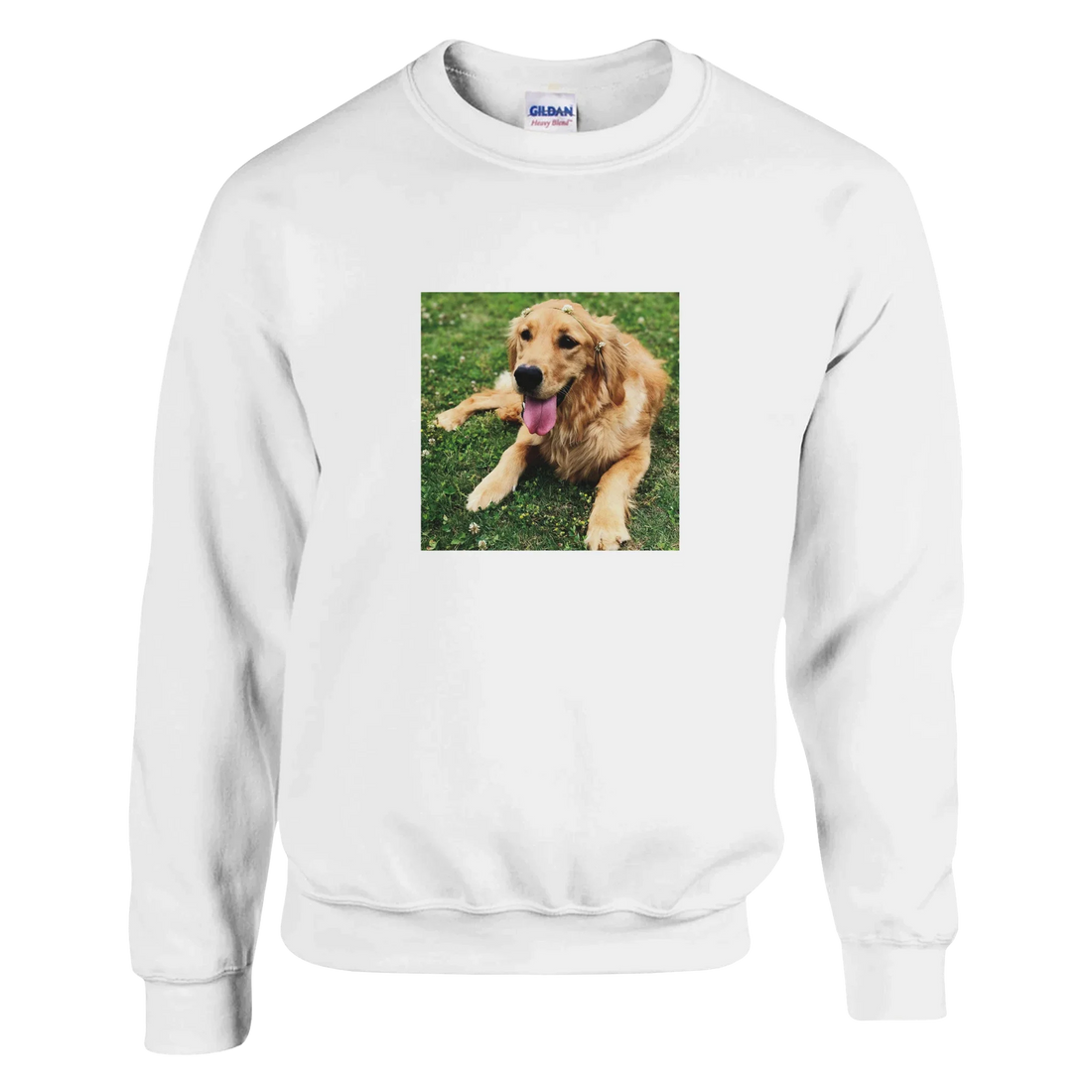 Custom dog gifts — personalized sweatshirt with your dog's photo