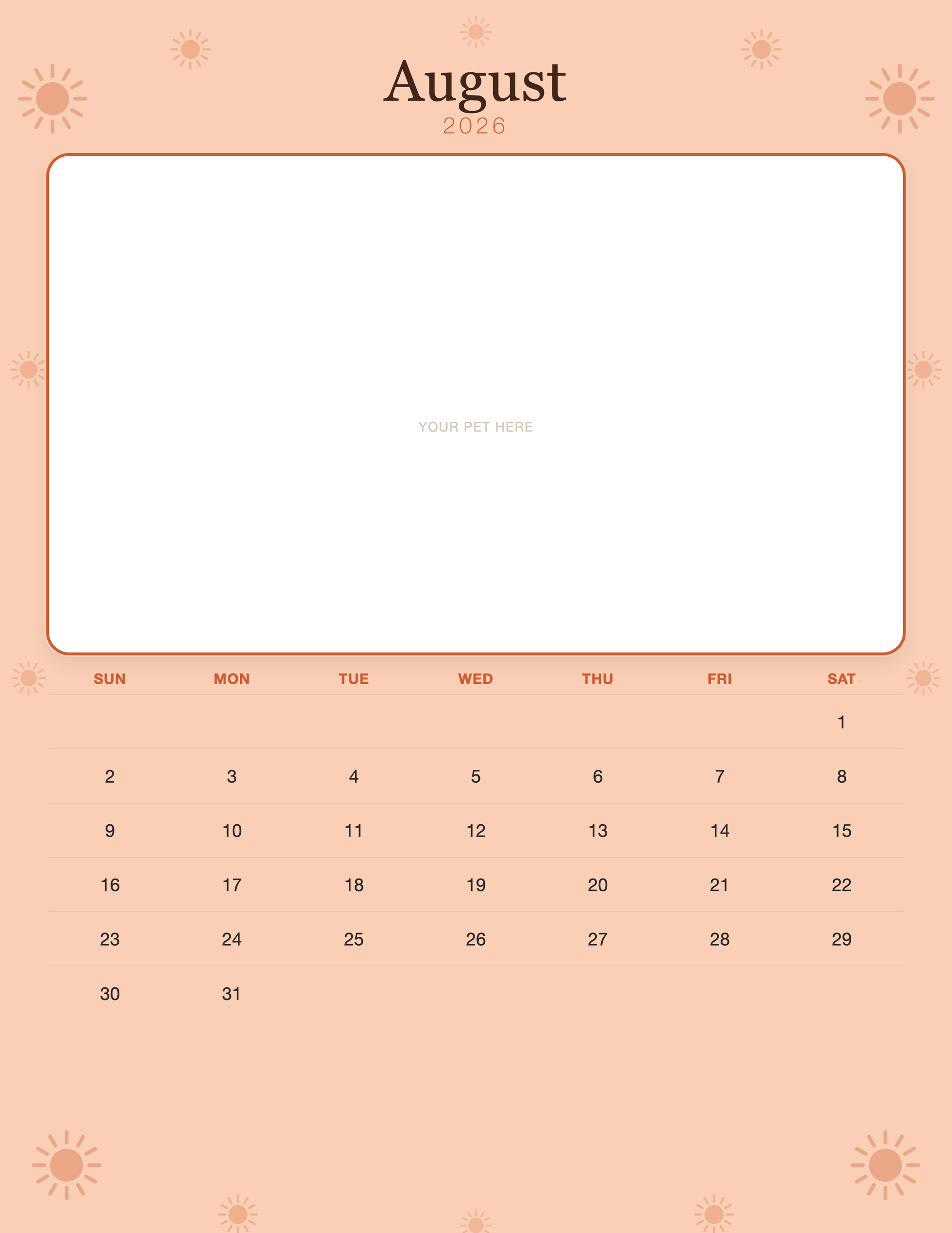 august calendar page