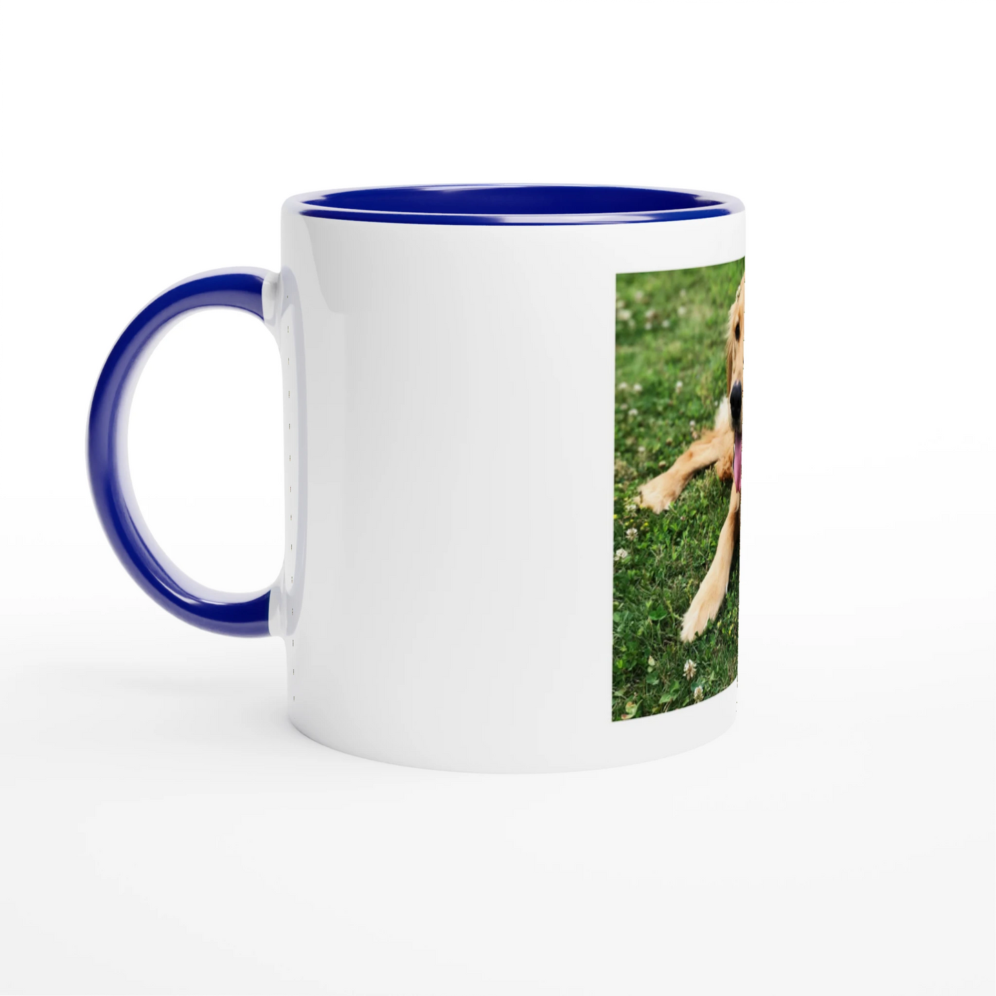 Custom Pet Accent Mug with a sample pet photo, view 4