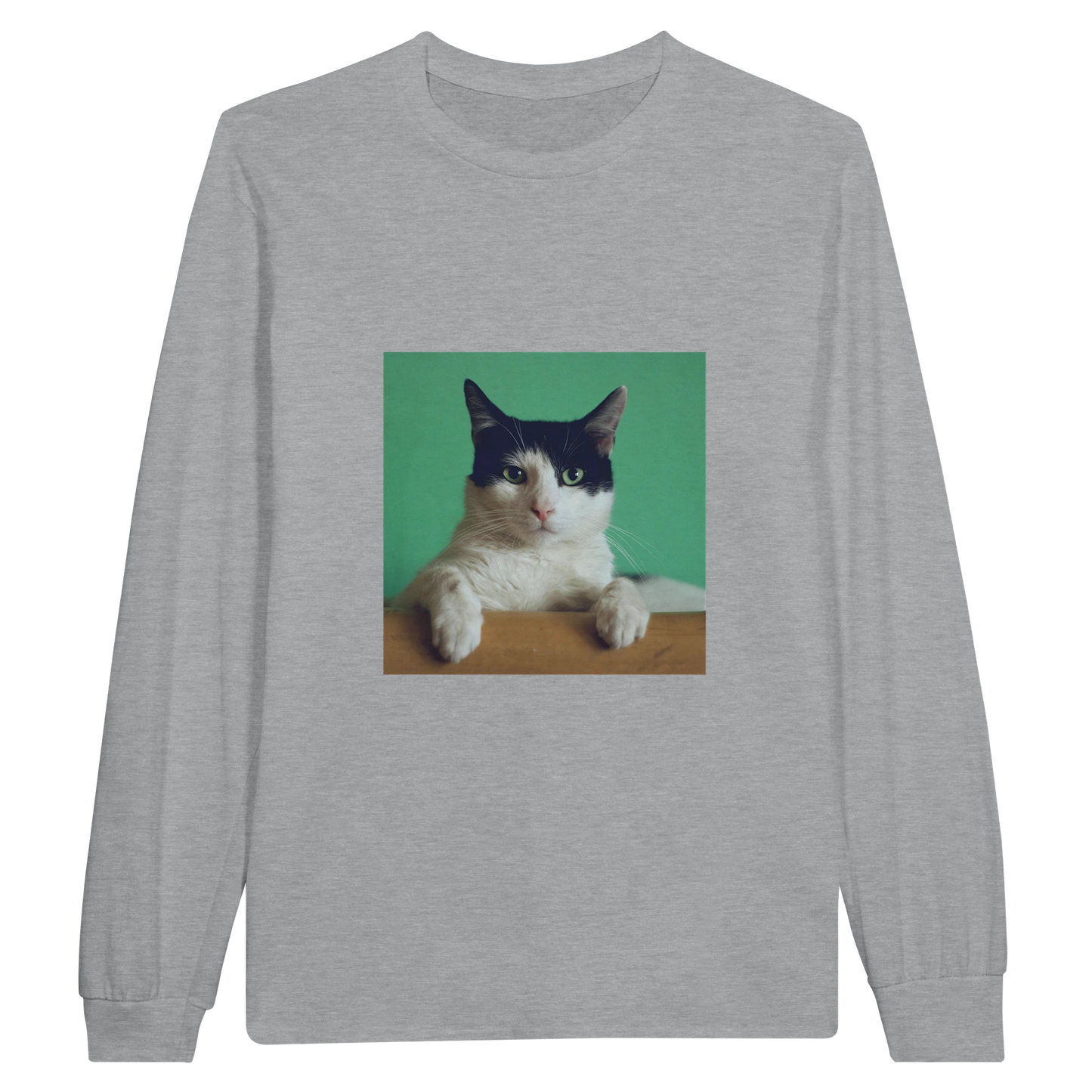 Custom Pet Long Sleeve Tee with a sample pet photo, view 5