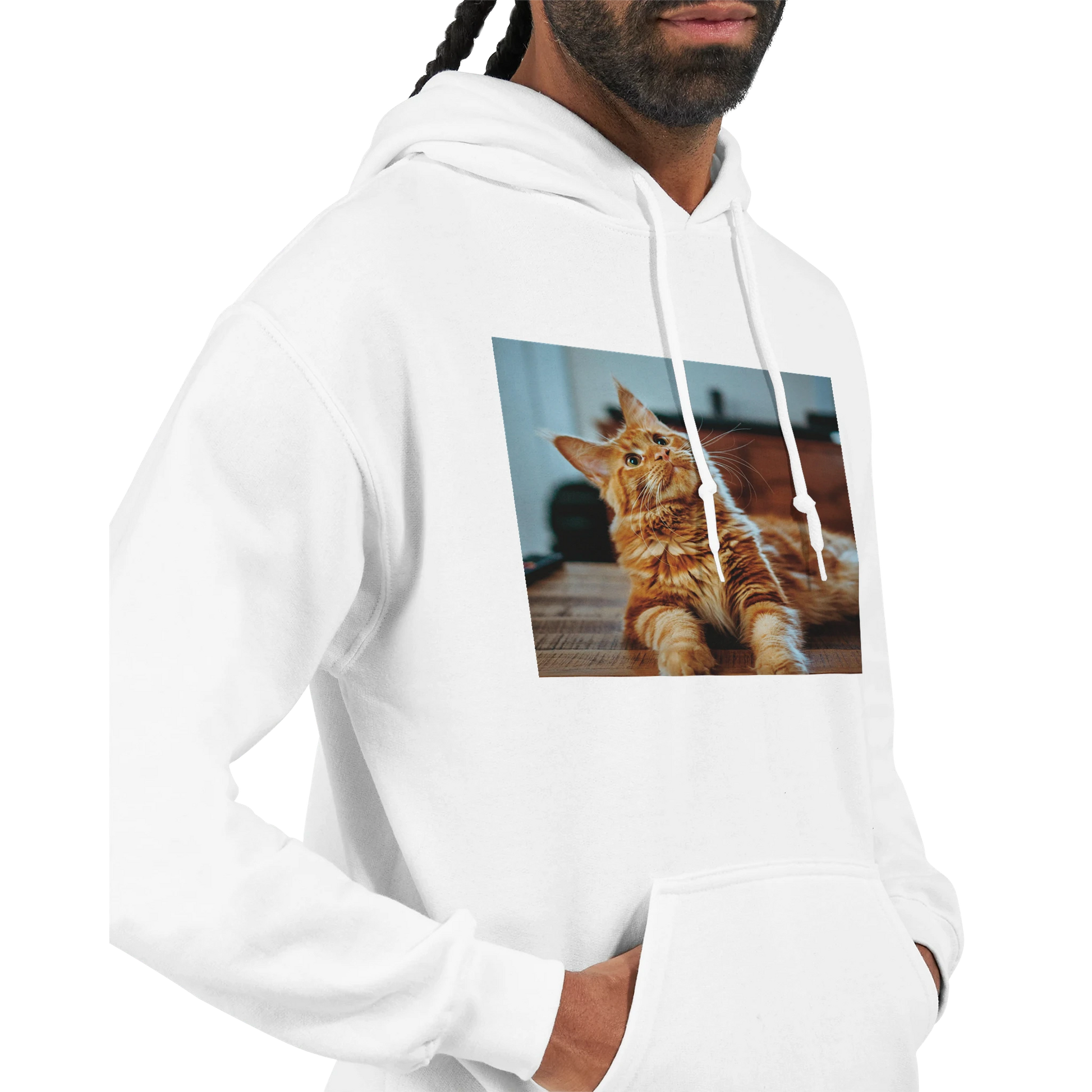 Custom Pet Hoodie with a sample pet photo, view 7