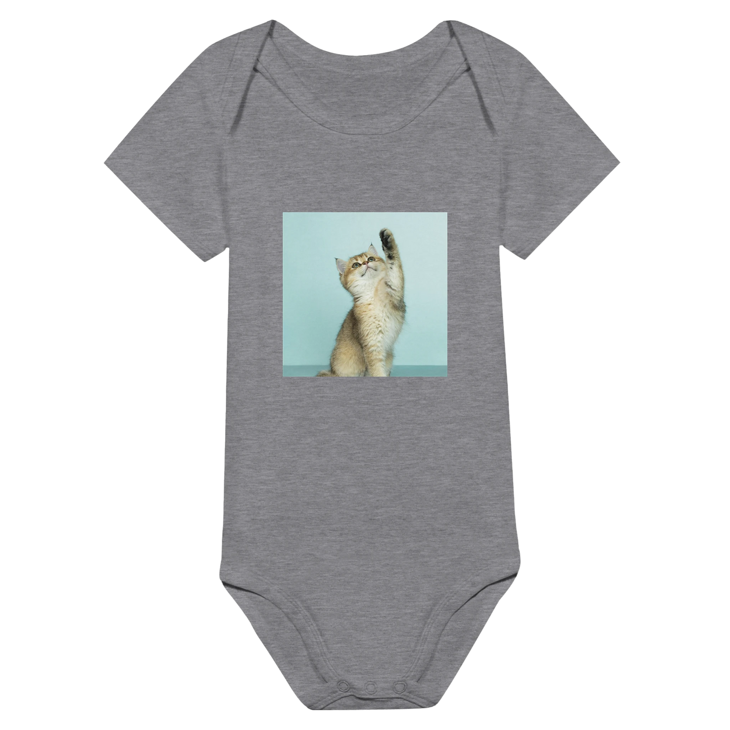 Custom Pet Baby Onesie with a sample pet photo, view 4