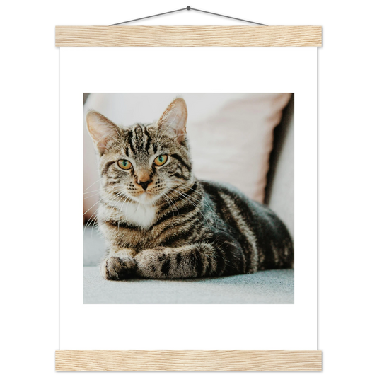 Custom Pet Hanging Poster with a sample pet photo, view 1