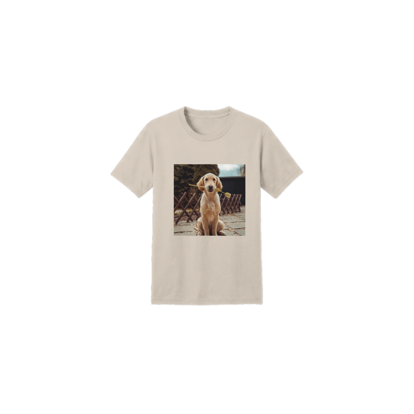 Custom Pet Kids T-Shirt with a sample pet photo, view 6