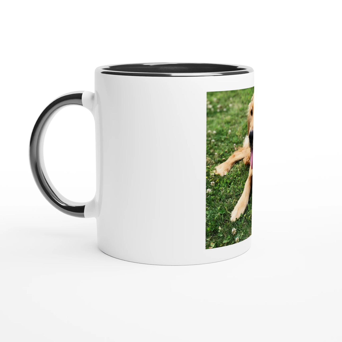 Custom Pet Accent Mug with a sample pet photo, view 6