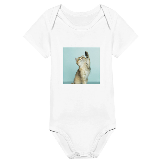 Custom Pet Baby Onesie with a sample pet photo, view 1