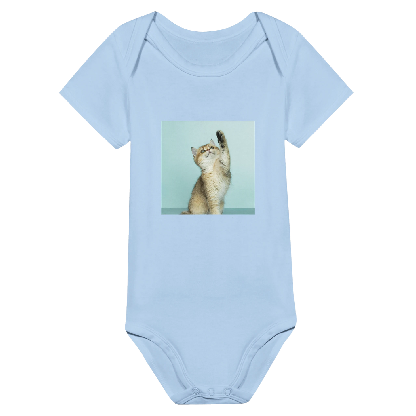 Custom Pet Baby Onesie with a sample pet photo, view 3