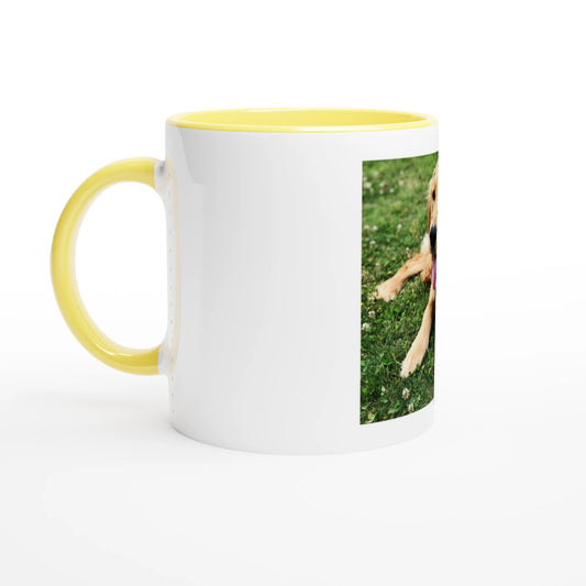 Custom Pet Accent Mug with a sample pet photo, view 1