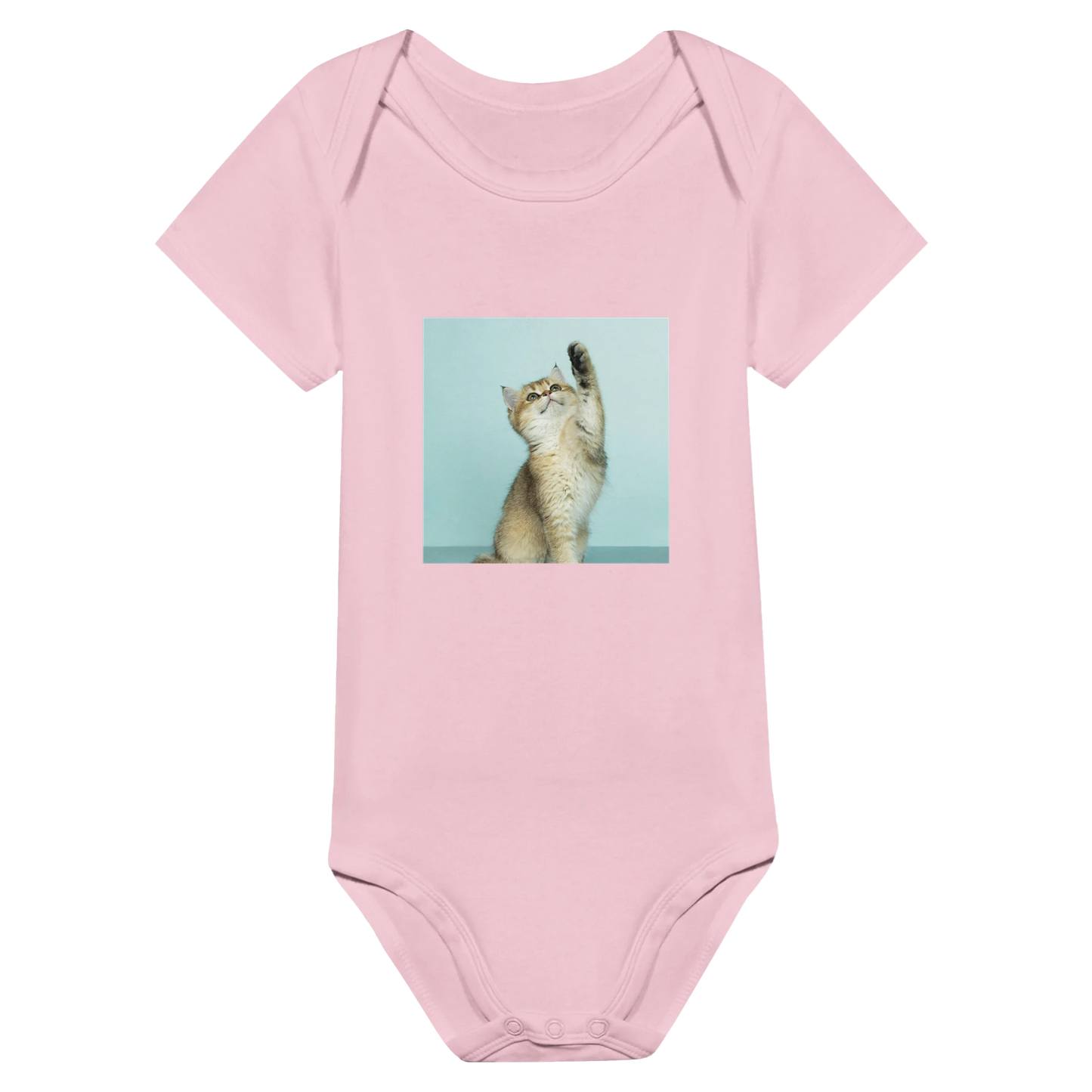 Custom Pet Baby Onesie with a sample pet photo, view 2