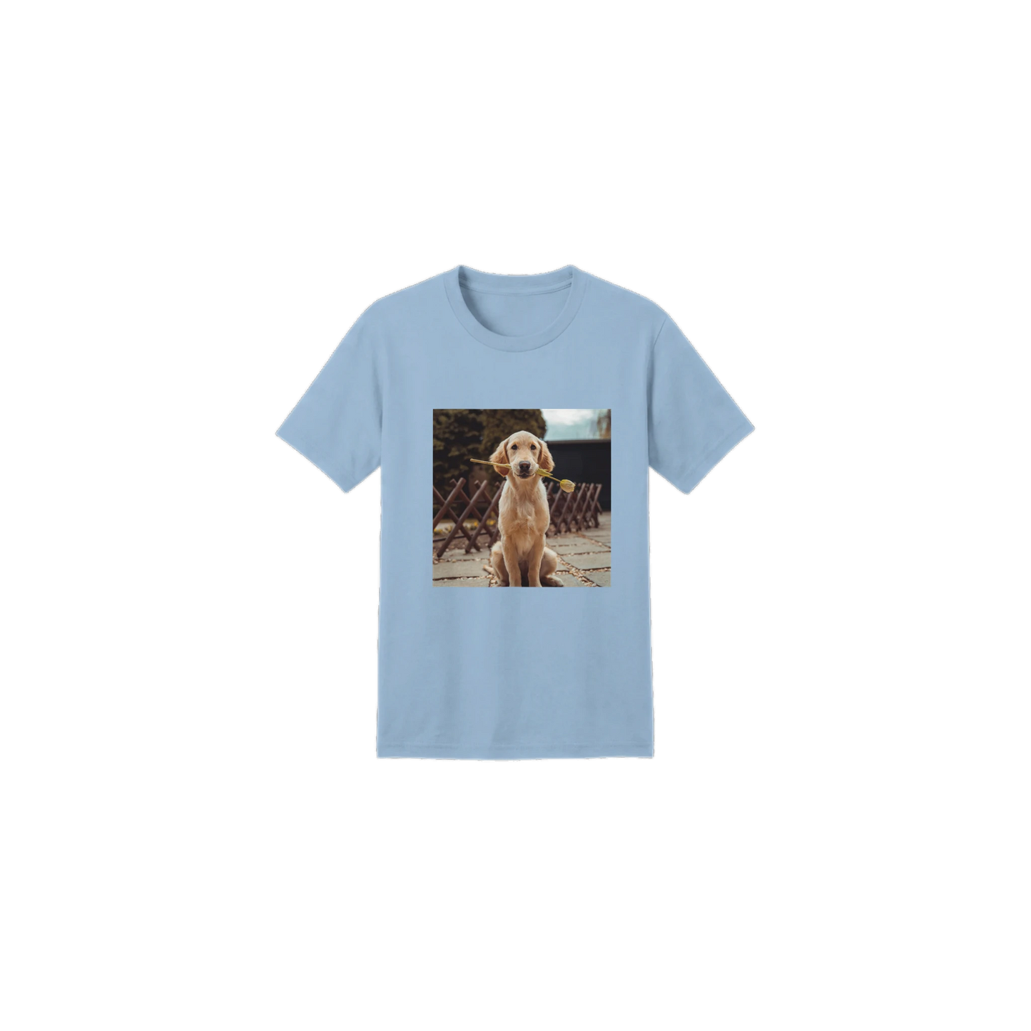 Custom Pet Kids T-Shirt with a sample pet photo, view 5