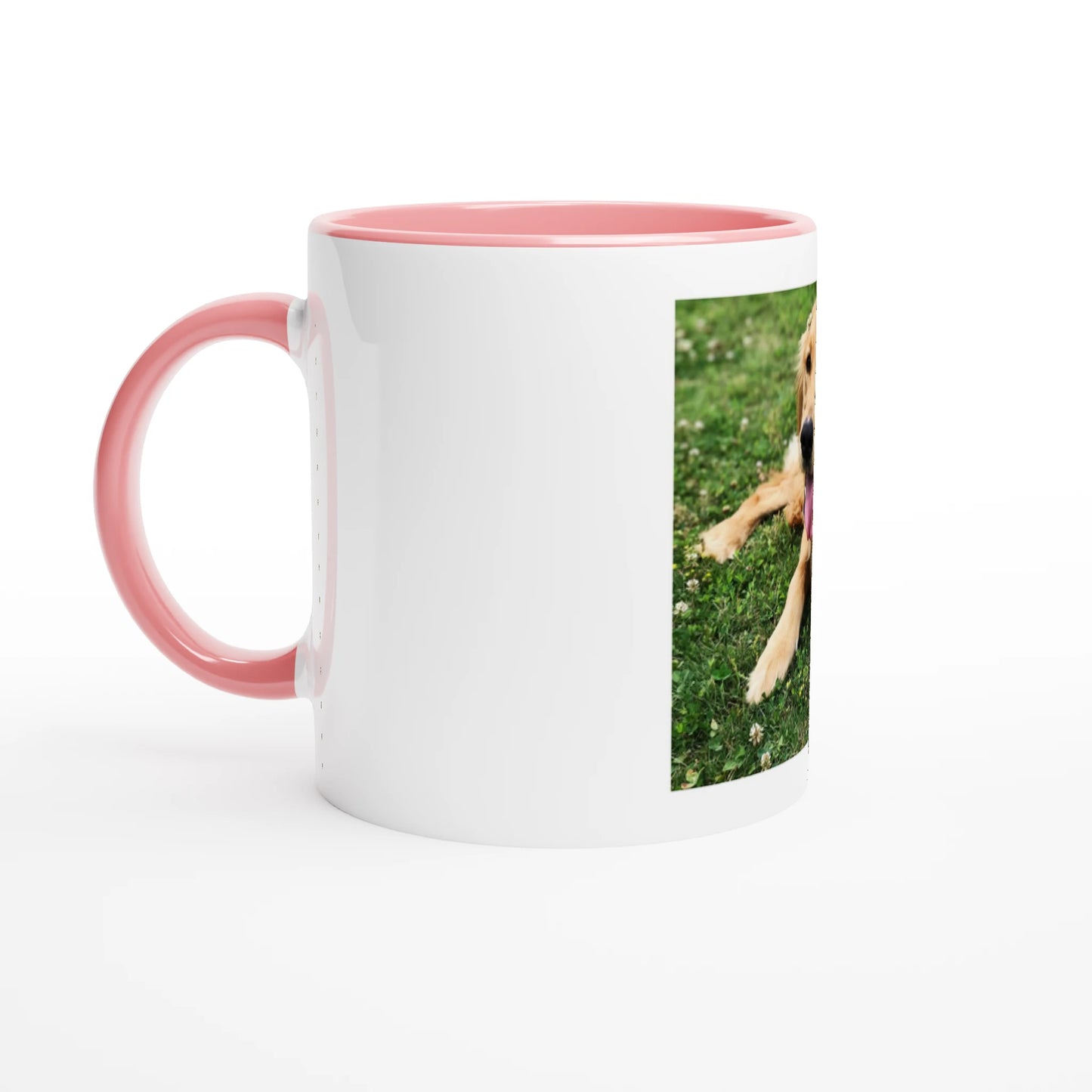 Custom Pet Accent Mug with a sample pet photo, view 5