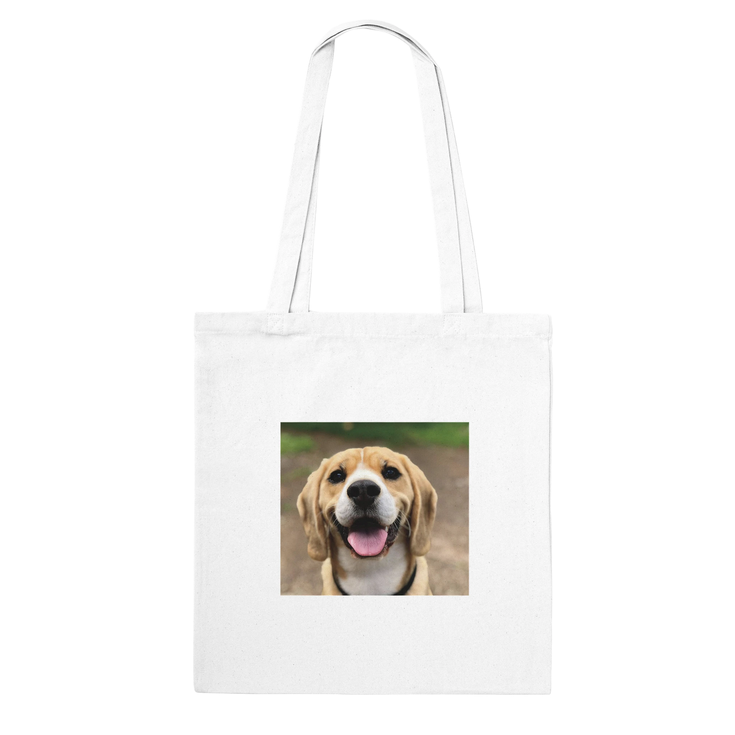 Custom Pet Tote Bag with a sample pet photo, view 5