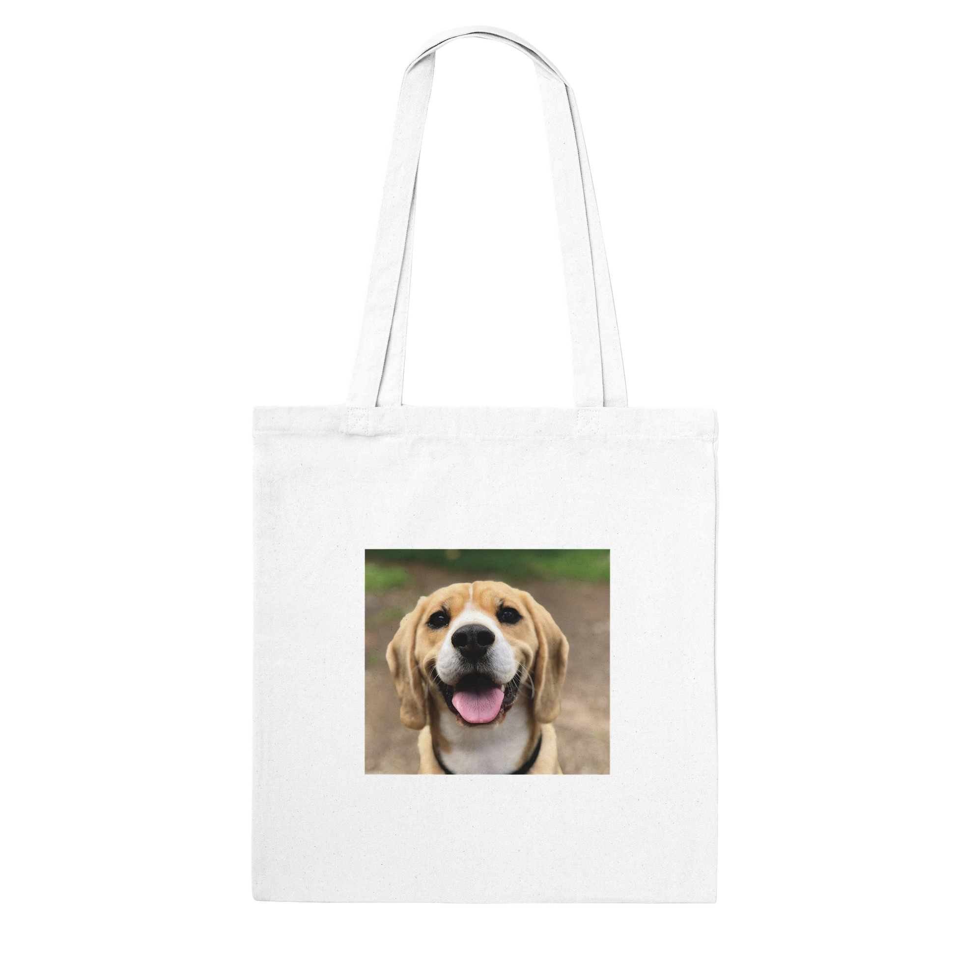 Custom Pet Tote Bag with a sample pet photo, view 5