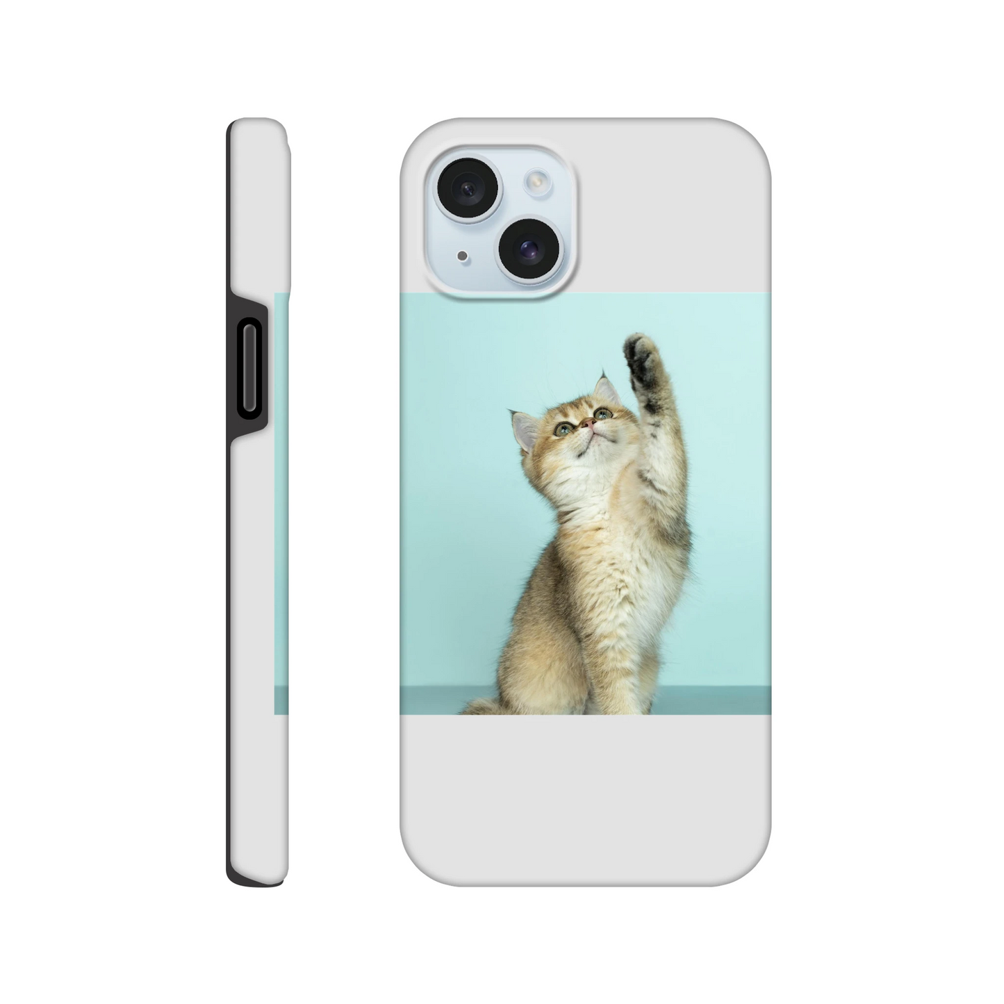Custom Pet Phone Case with a sample pet photo, view 1