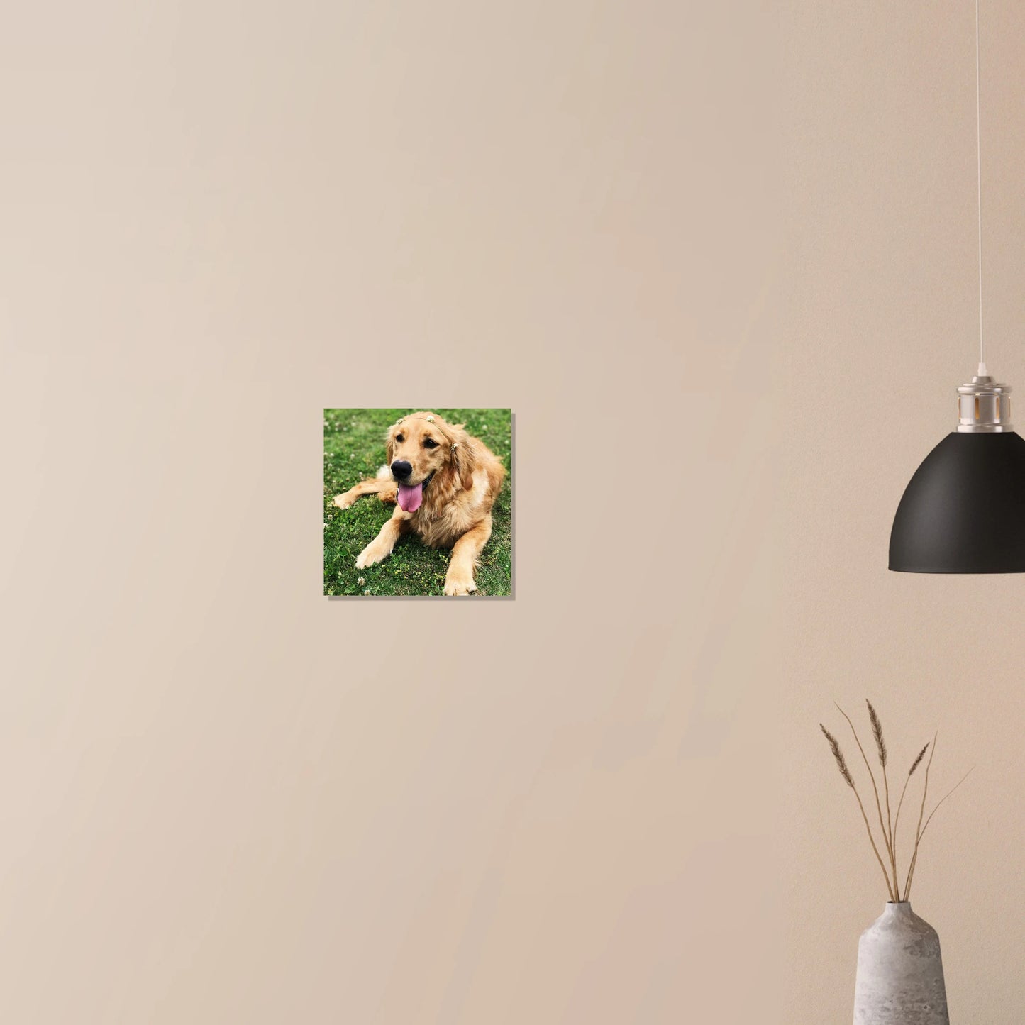 Custom Pet Metal Print with a sample pet photo, view 5