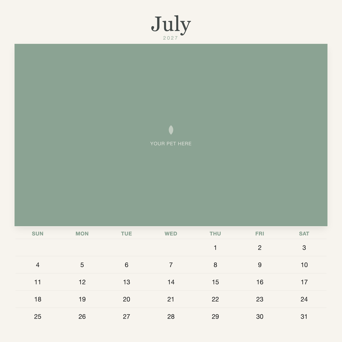 pet-calendar-2027-watercolor-sq7-pages 07-july