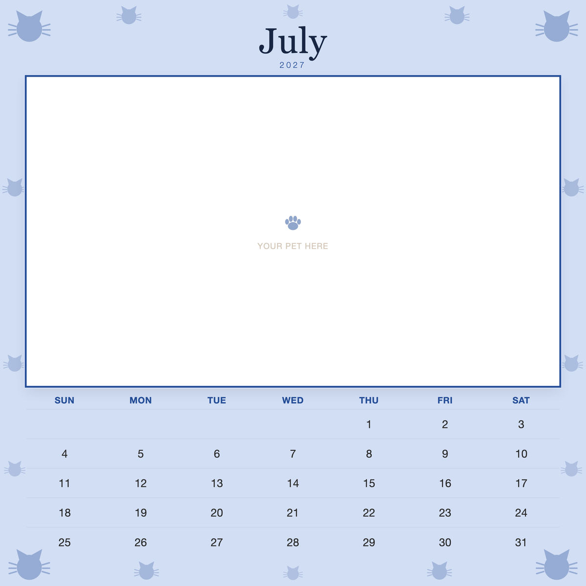pet-calendar-2027-cat-sq7-pages 07-july