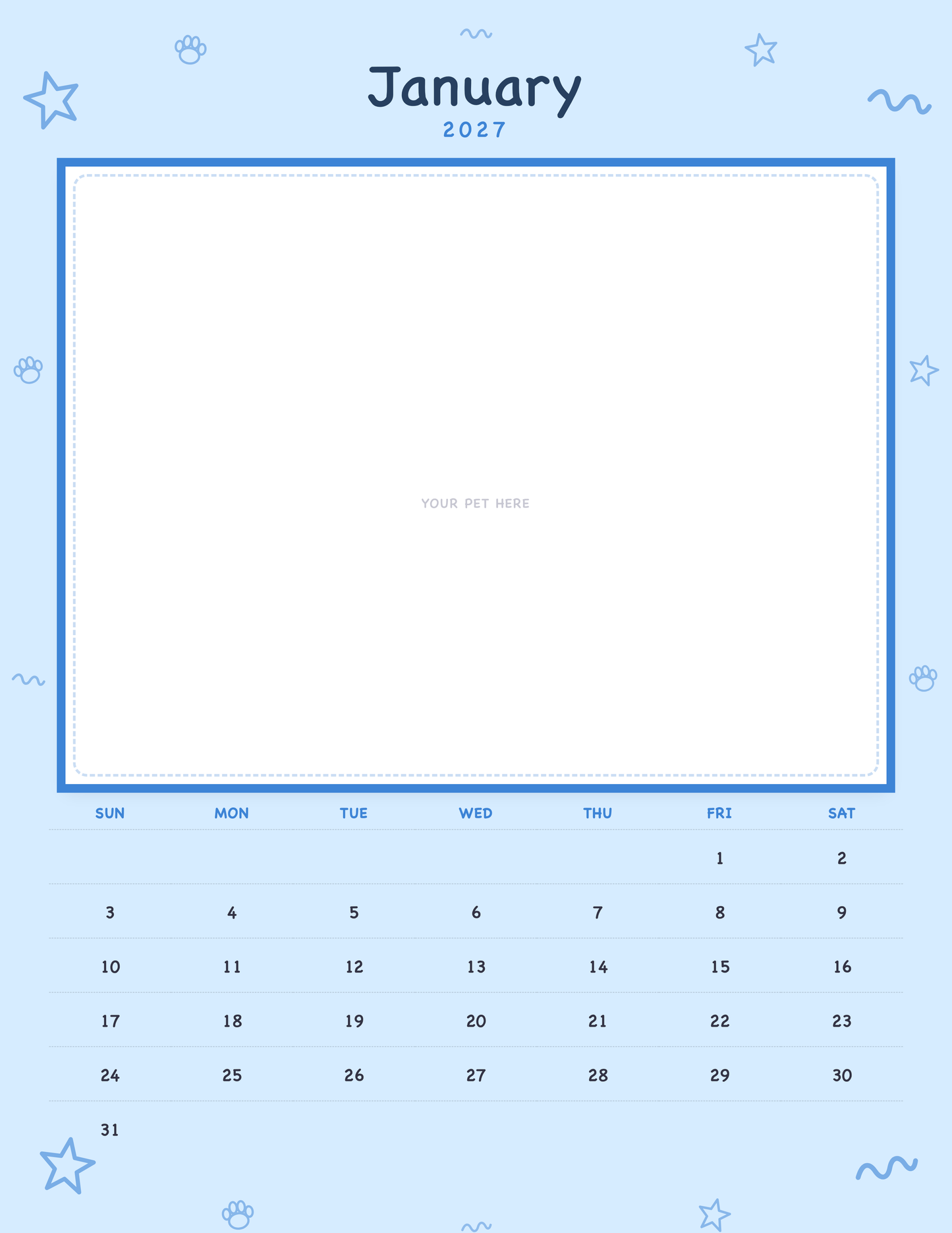 pet-calendar-2027-doodle-pages 01-january