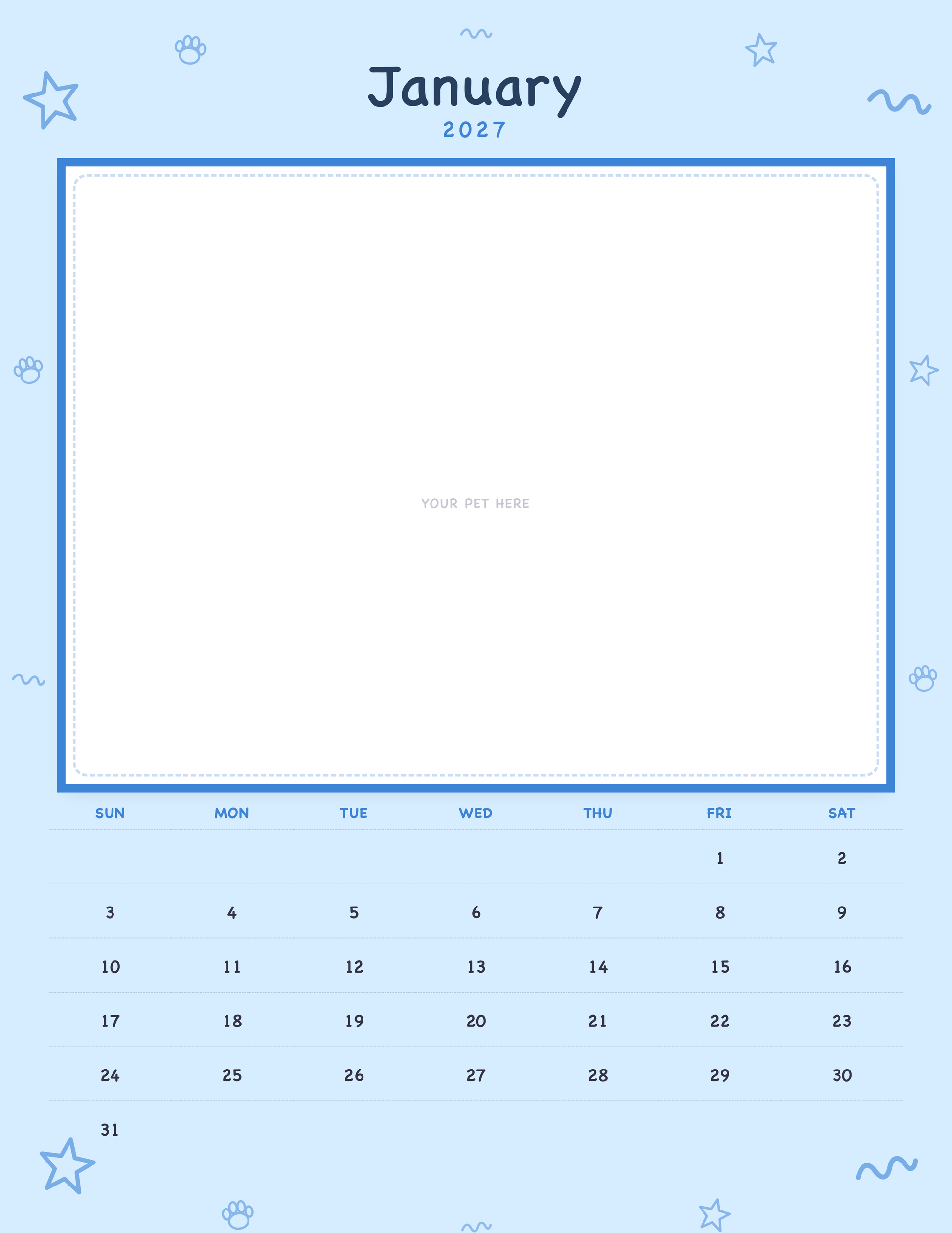 pet-calendar-2027-doodle-pages 01-january
