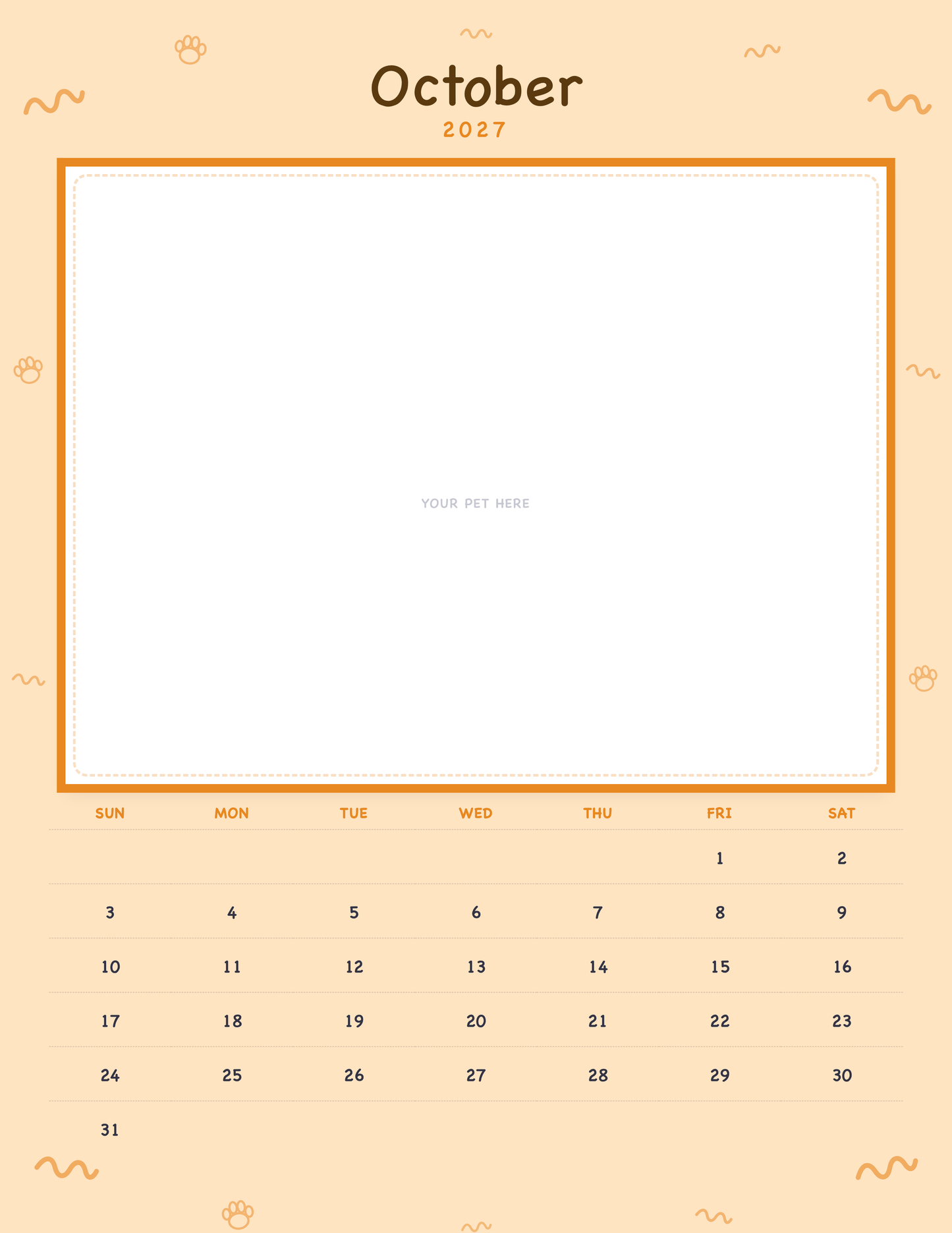pet-calendar-2027-doodle-pages 10-october