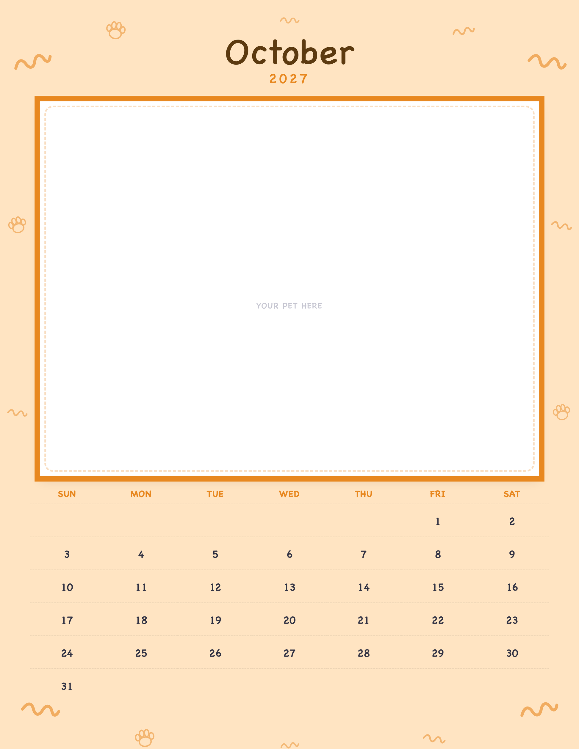 pet-calendar-2027-doodle-pages 10-october