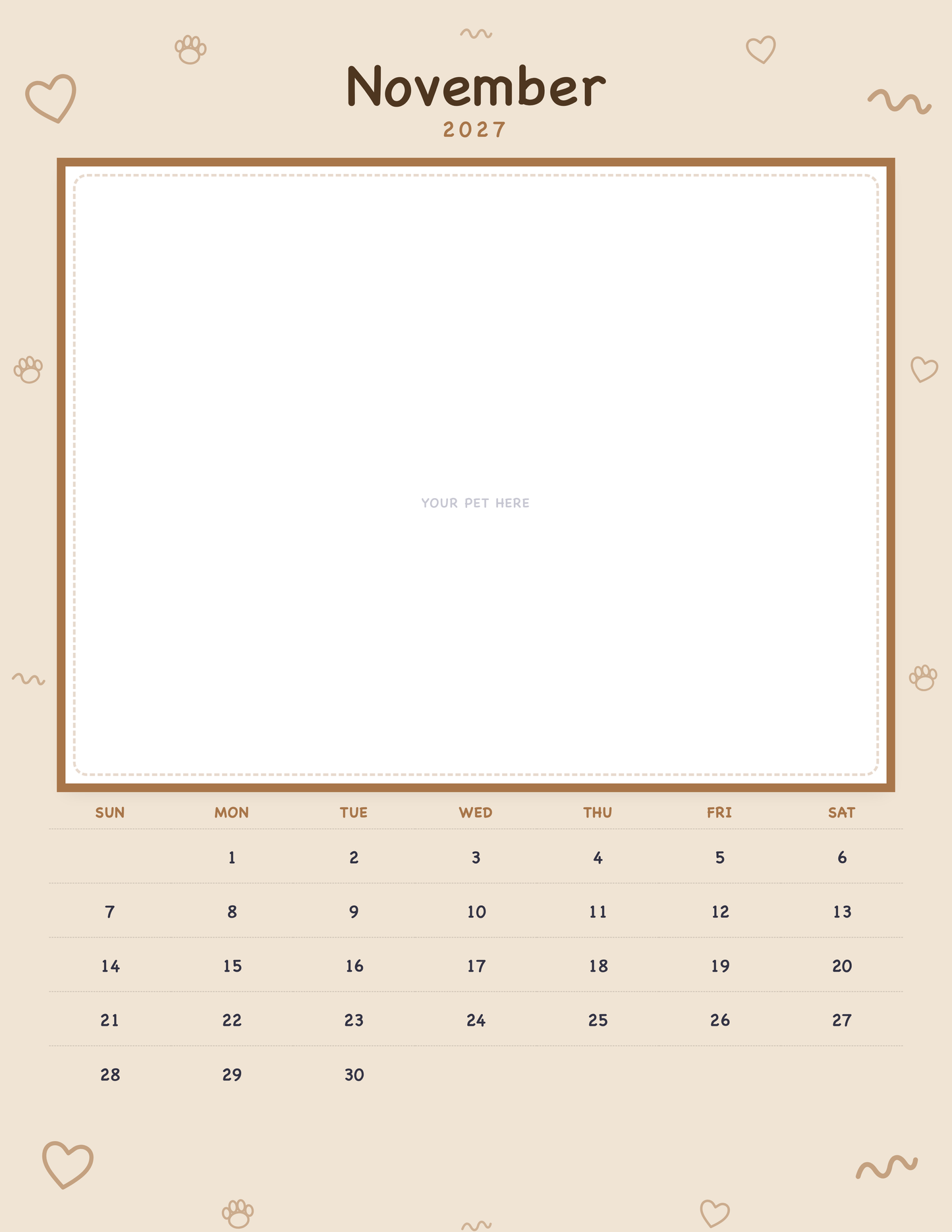 pet-calendar-2027-doodle-pages 11-november