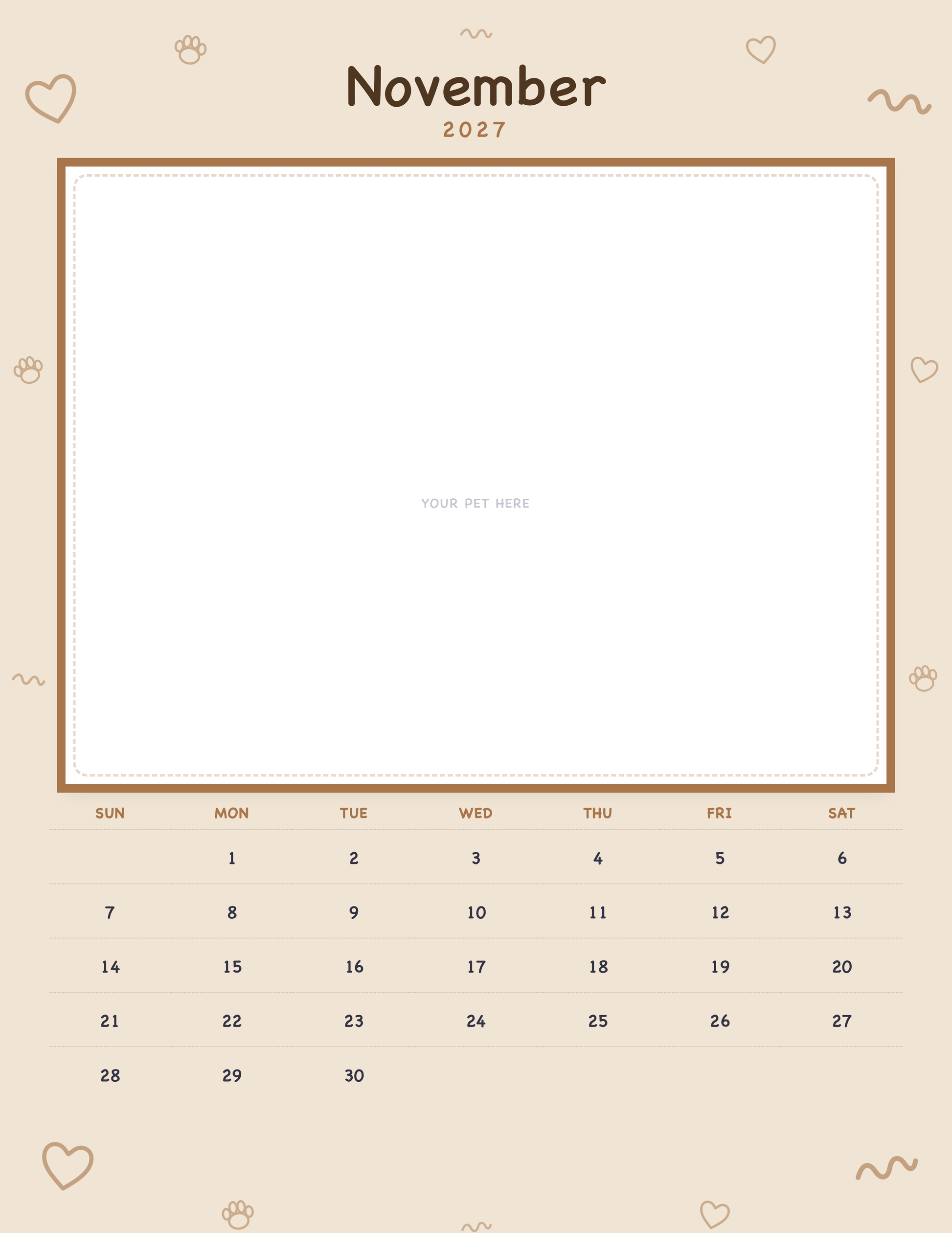 pet-calendar-2027-doodle-pages 11-november