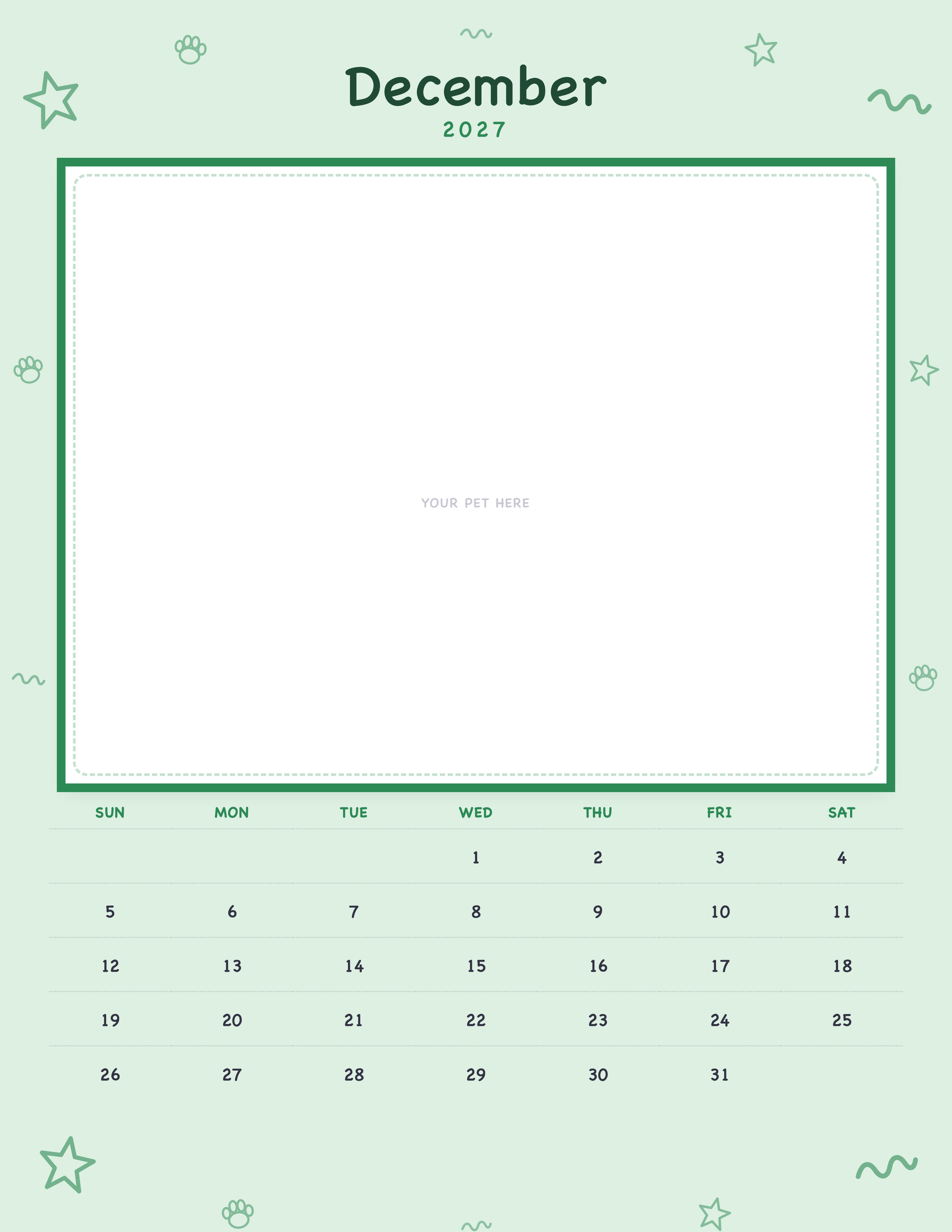 pet-calendar-2027-doodle-pages 12-december