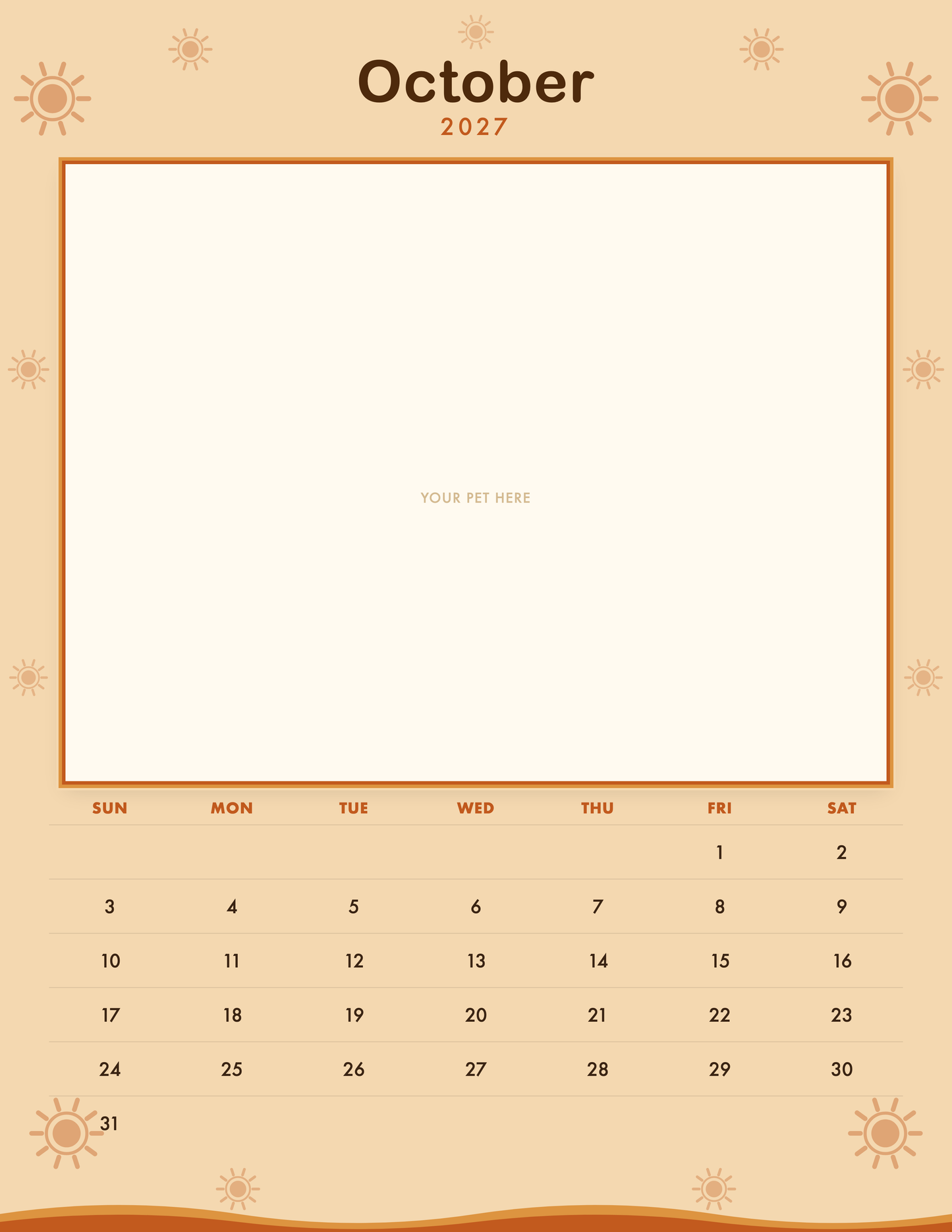 pet-calendar-2027-groovy-pages 10-october