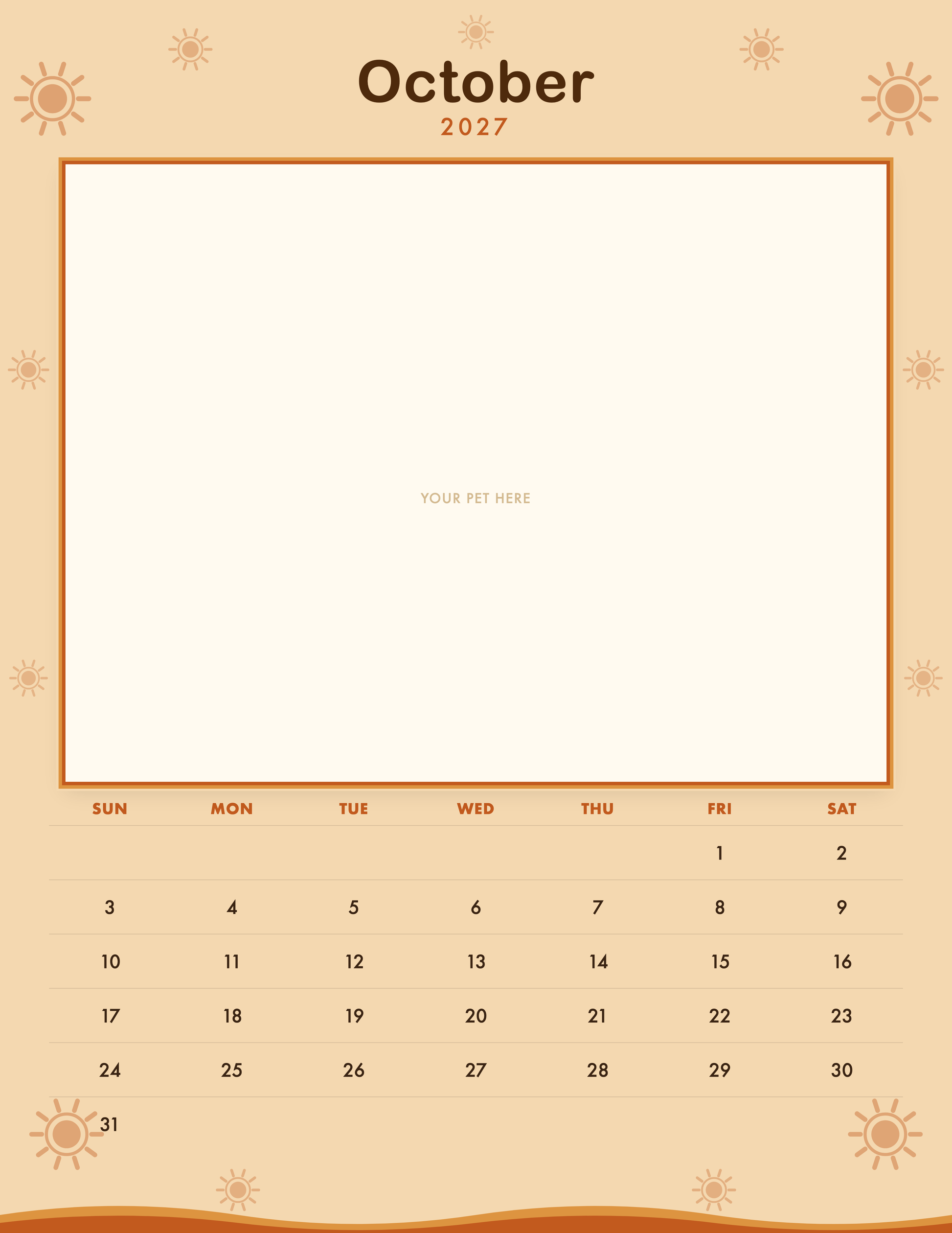 pet-calendar-2027-groovy-pages 10-october