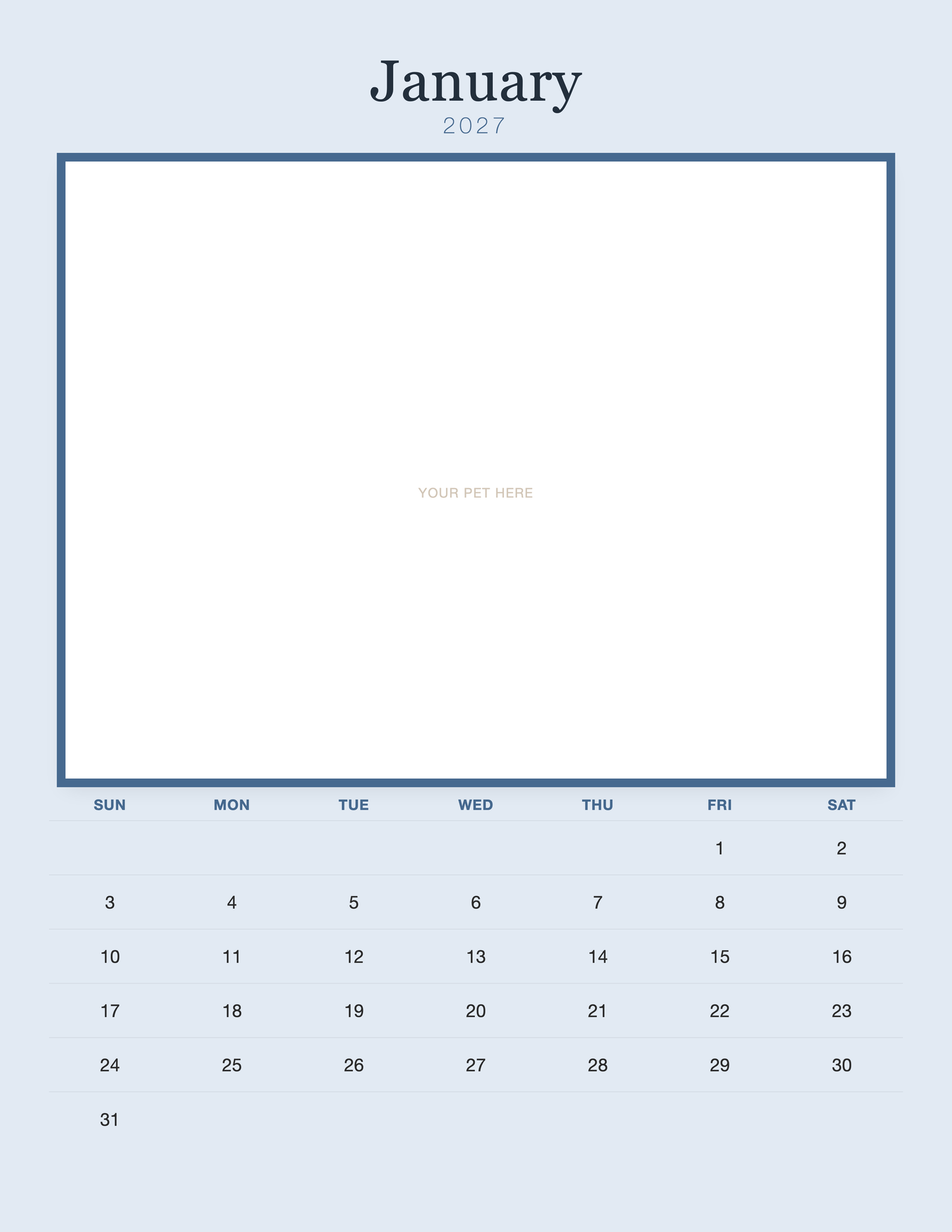 pet-calendar-2027-plain-blue-pages 01-january