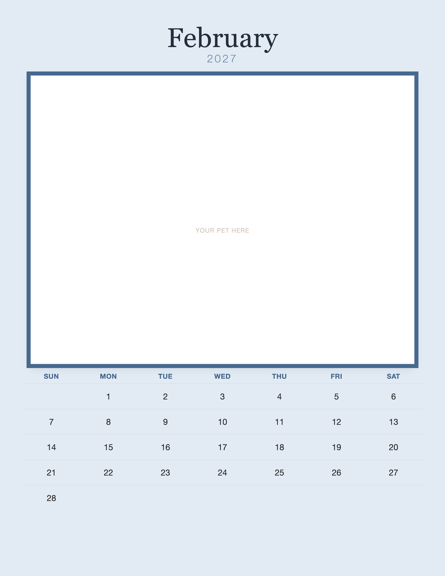 pet-calendar-2027-plain-blue-pages 02-february