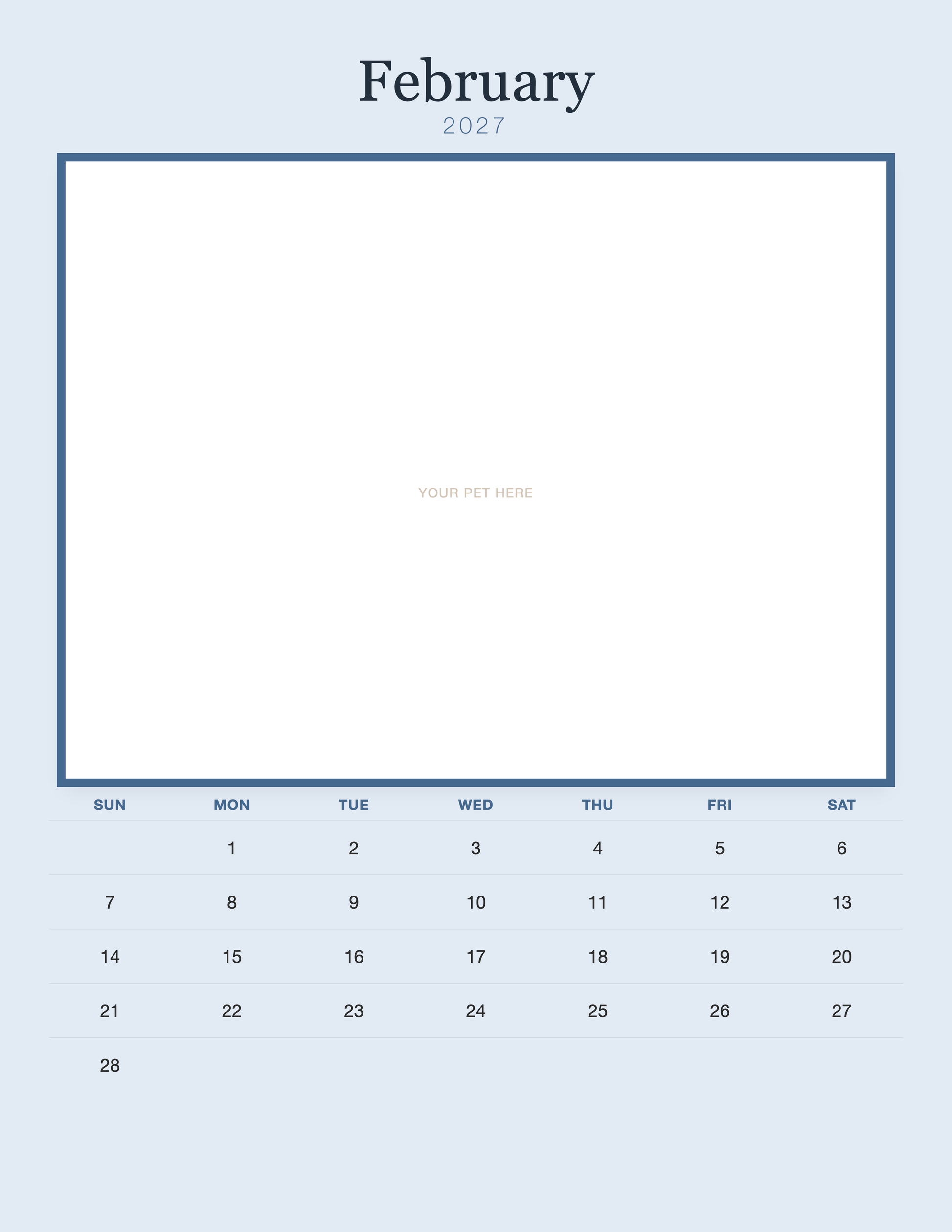 pet-calendar-2027-plain-blue-pages 02-february