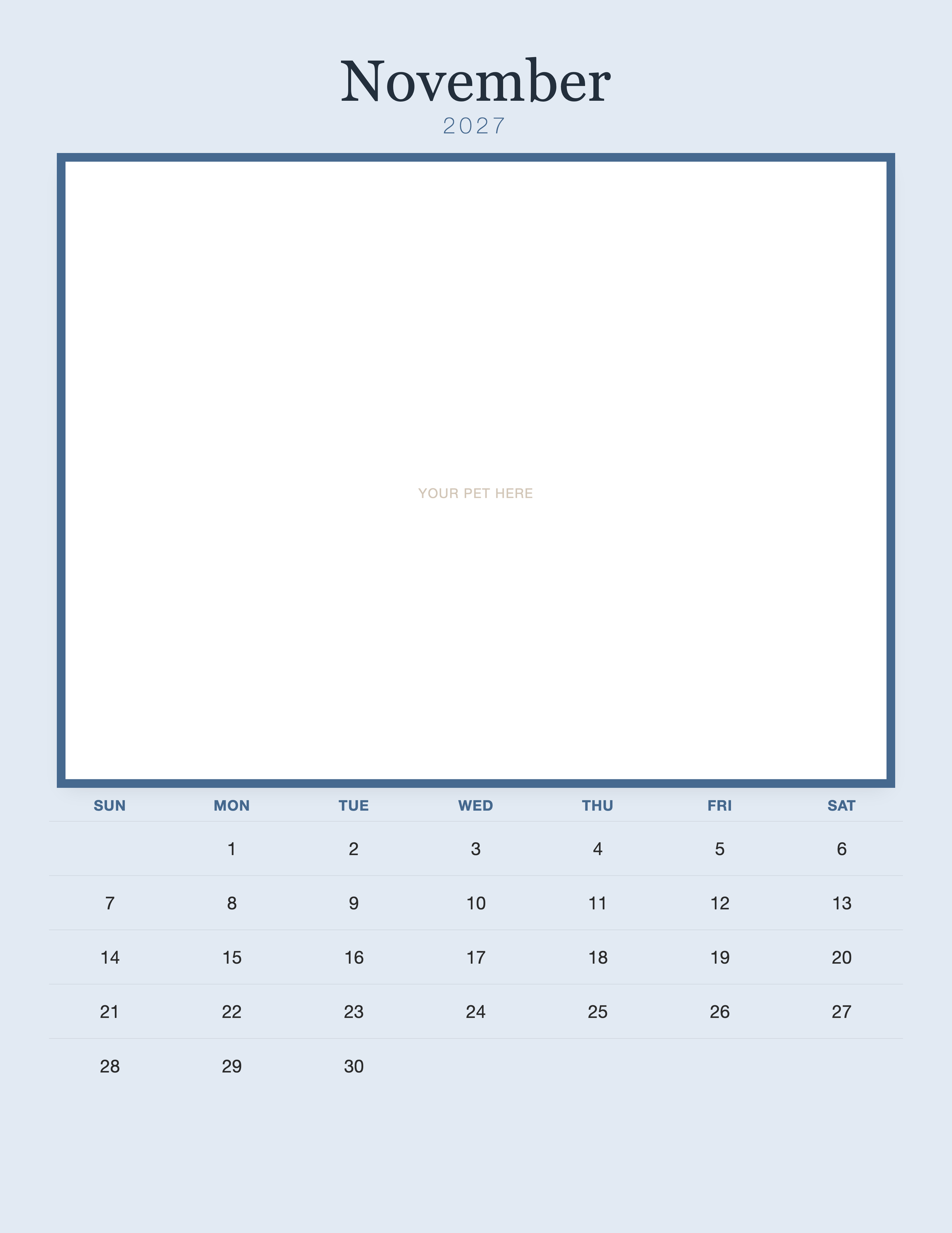 pet-calendar-2027-plain-blue-pages 11-november