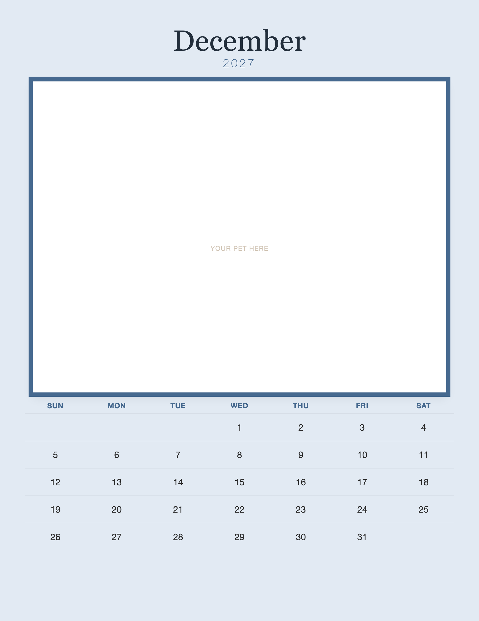 pet-calendar-2027-plain-blue-pages 12-december
