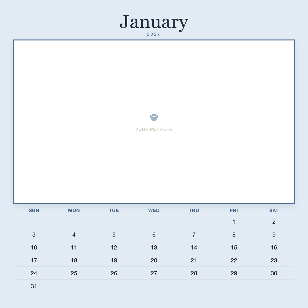 pet-calendar-2027-plain-blue-sq7-pages 01-january