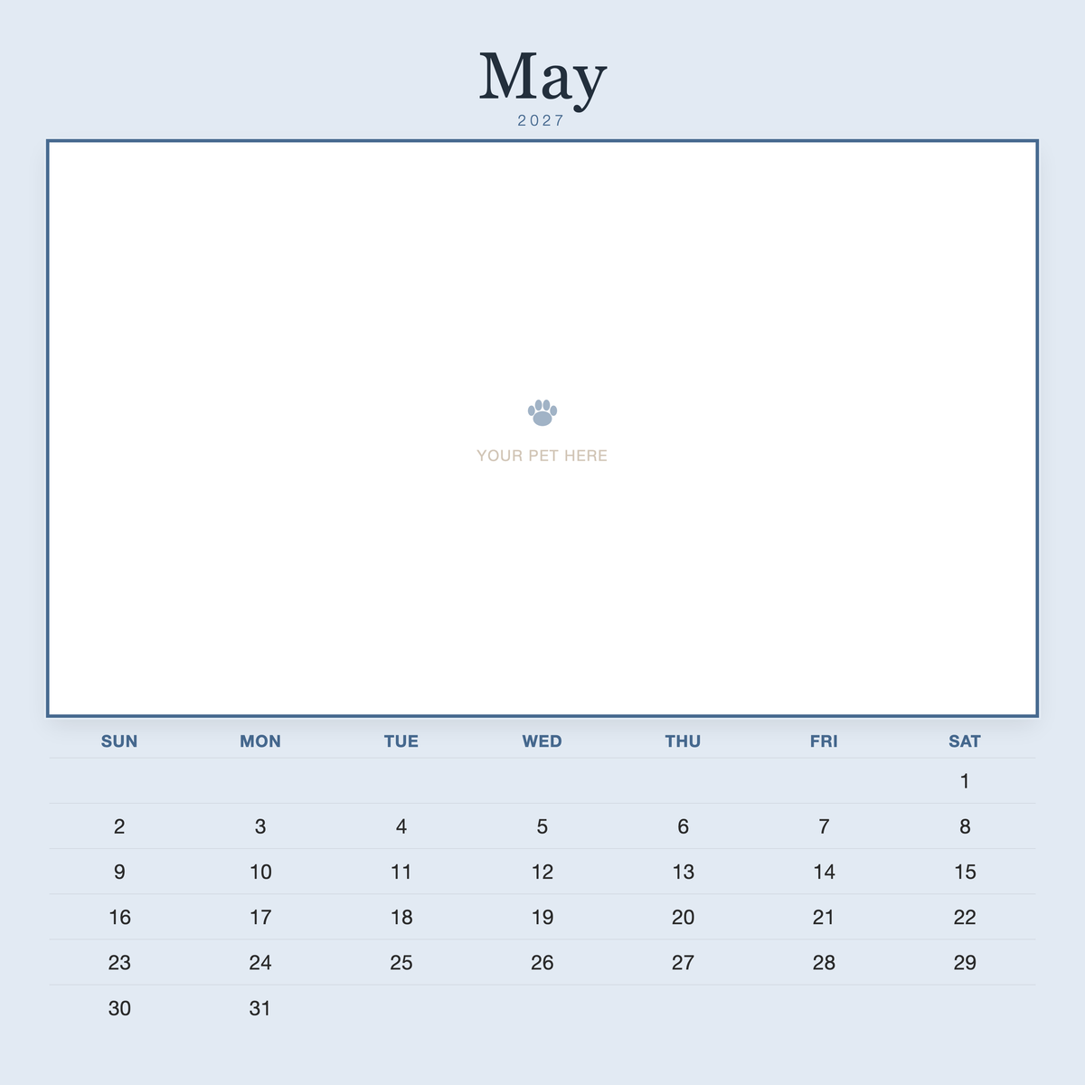 pet-calendar-2027-plain-blue-sq7-pages 05-may