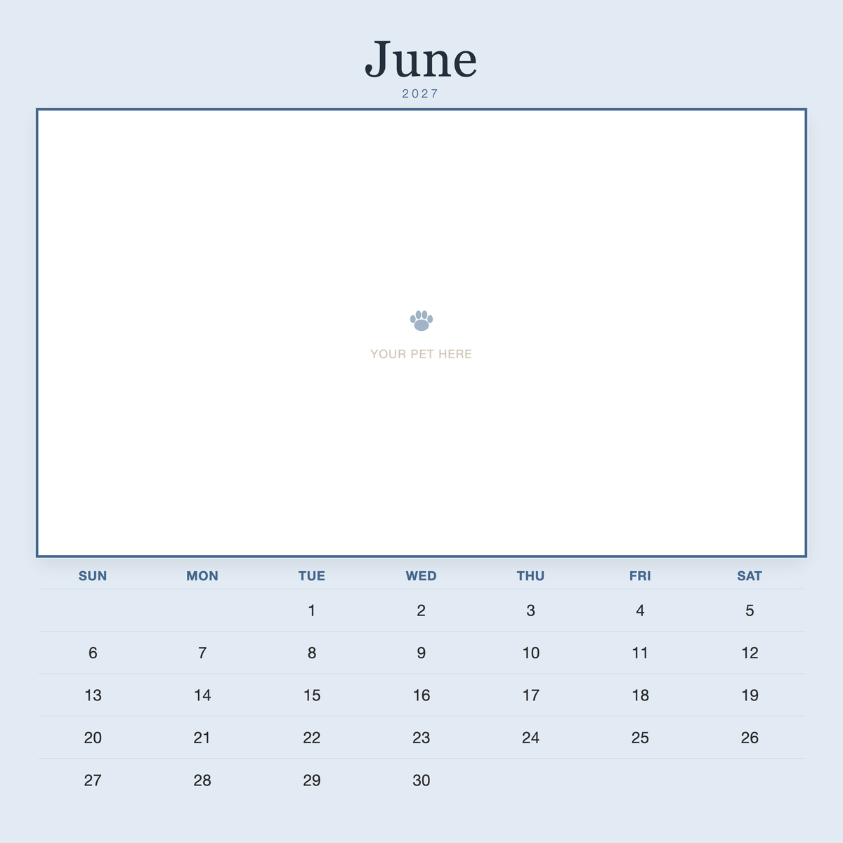 pet-calendar-2027-plain-blue-sq7-pages 06-june