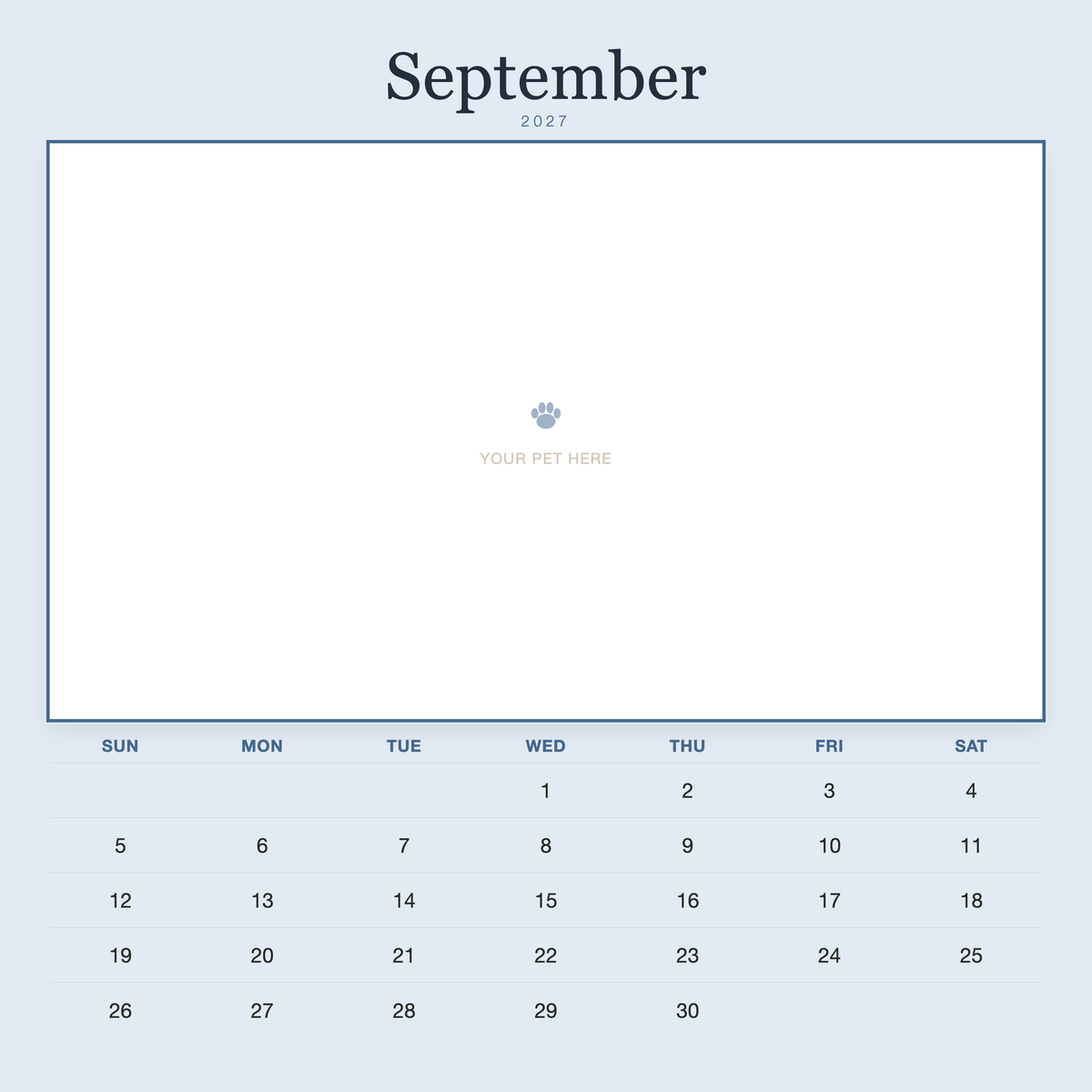 pet-calendar-2027-plain-blue-sq7-pages 09-september