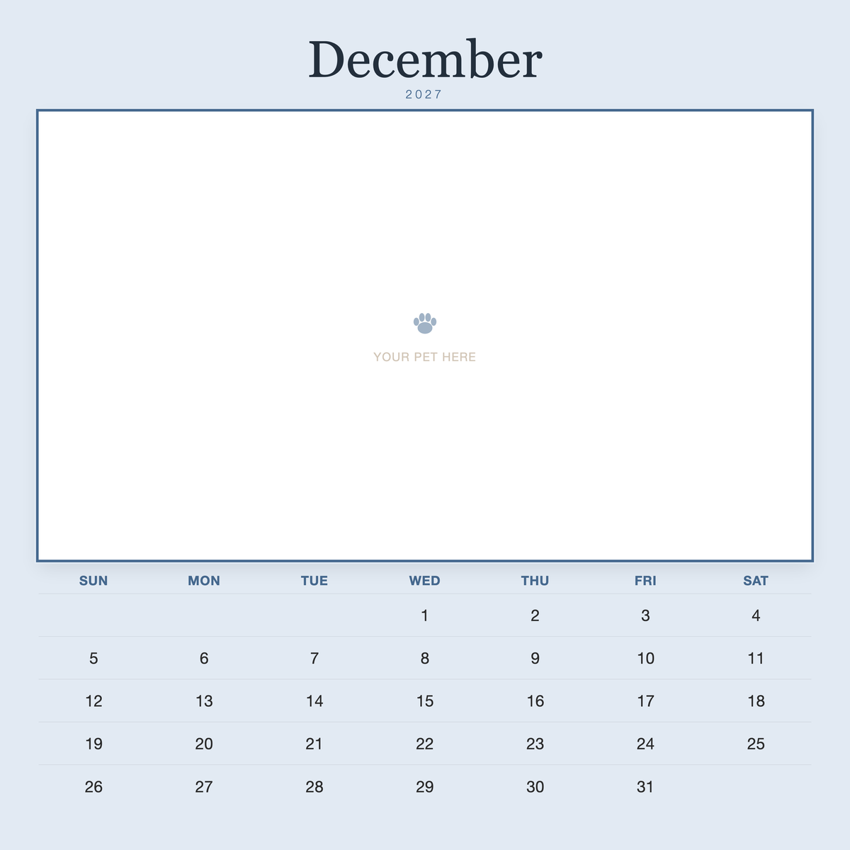 pet-calendar-2027-plain-blue-sq7-pages 12-december