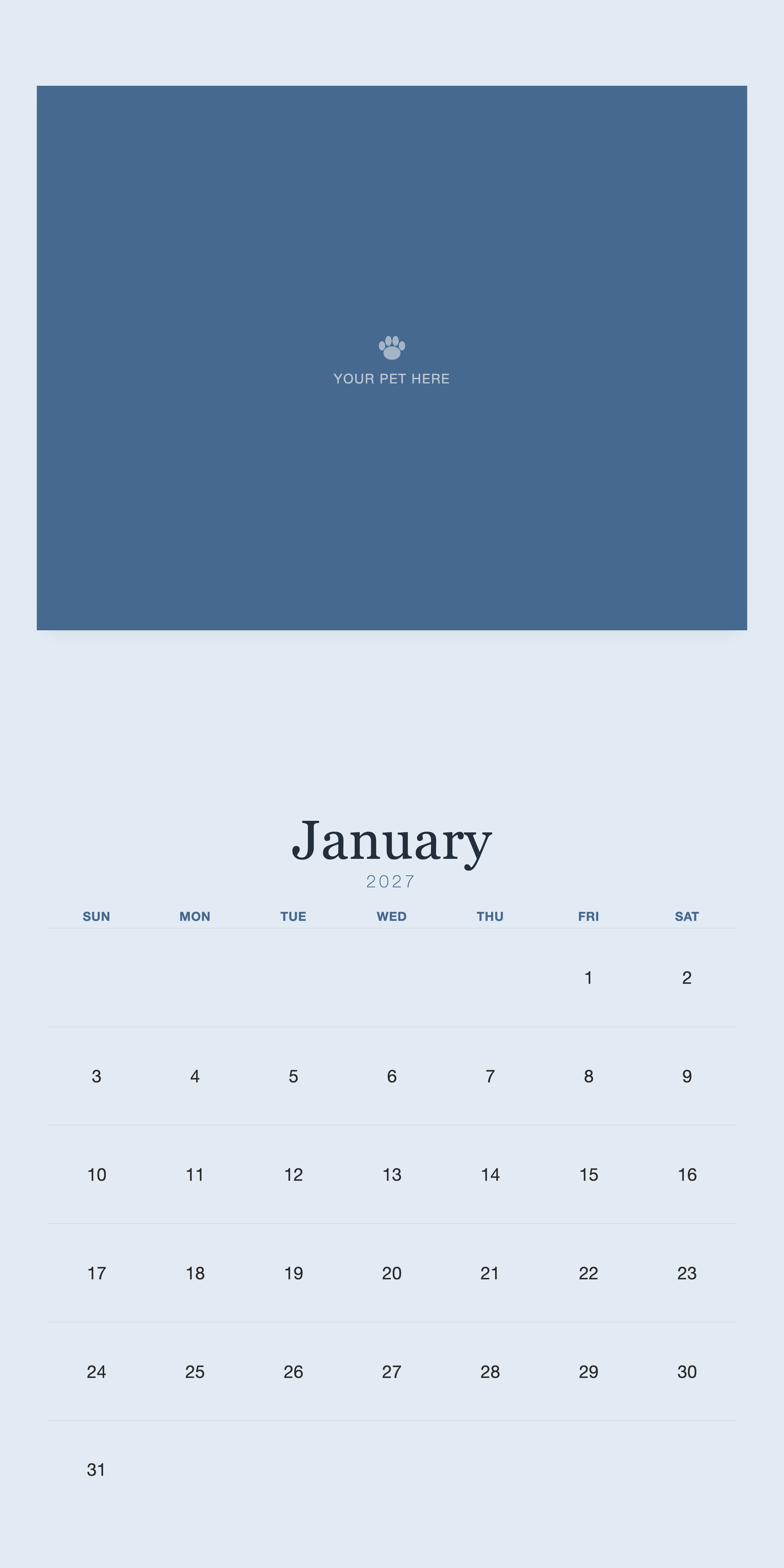 pet-calendar-2027-plain-blue-square-pages 01-january