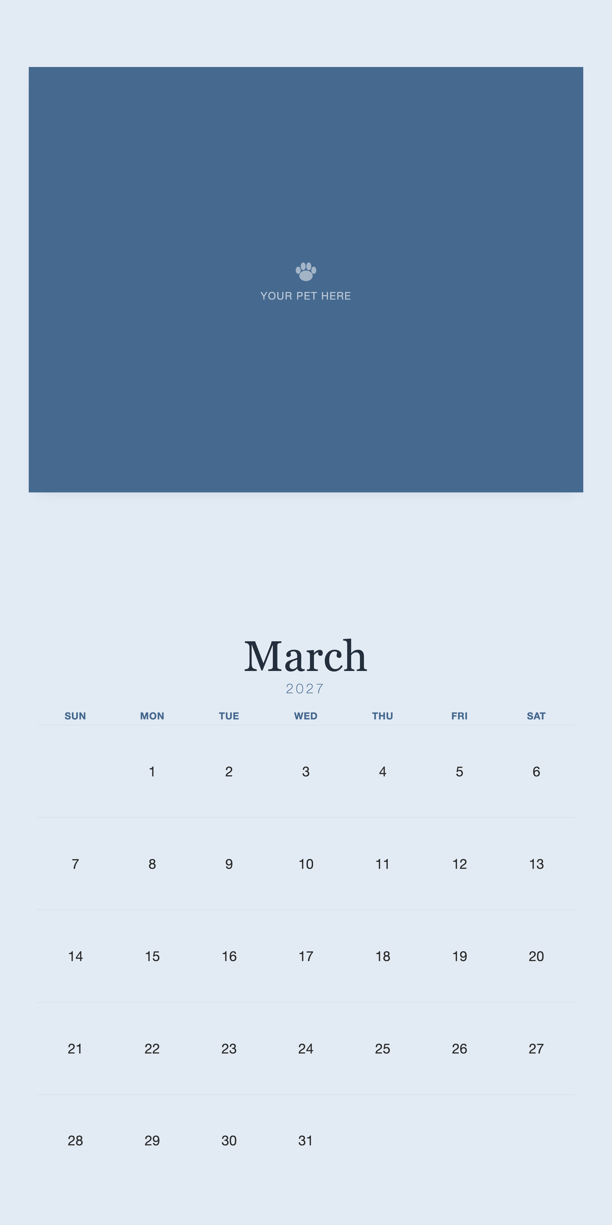 pet-calendar-2027-plain-blue-square-pages 03-march