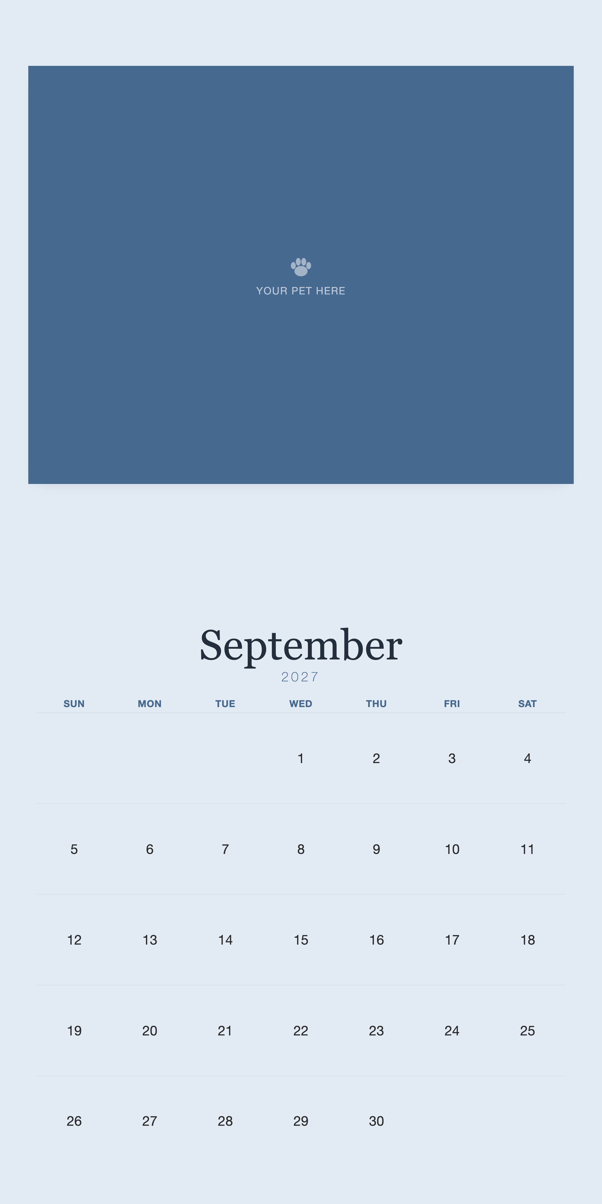pet-calendar-2027-plain-blue-square-pages 09-september