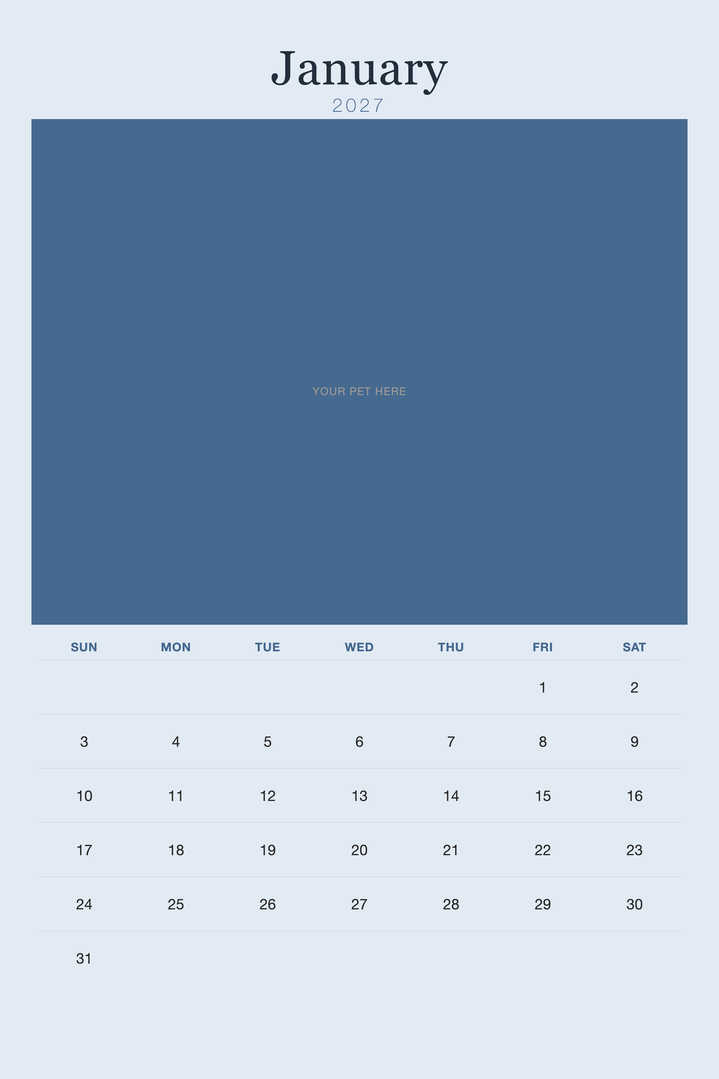 pet-calendar-2027-plain-blue-xl-pages 01-january