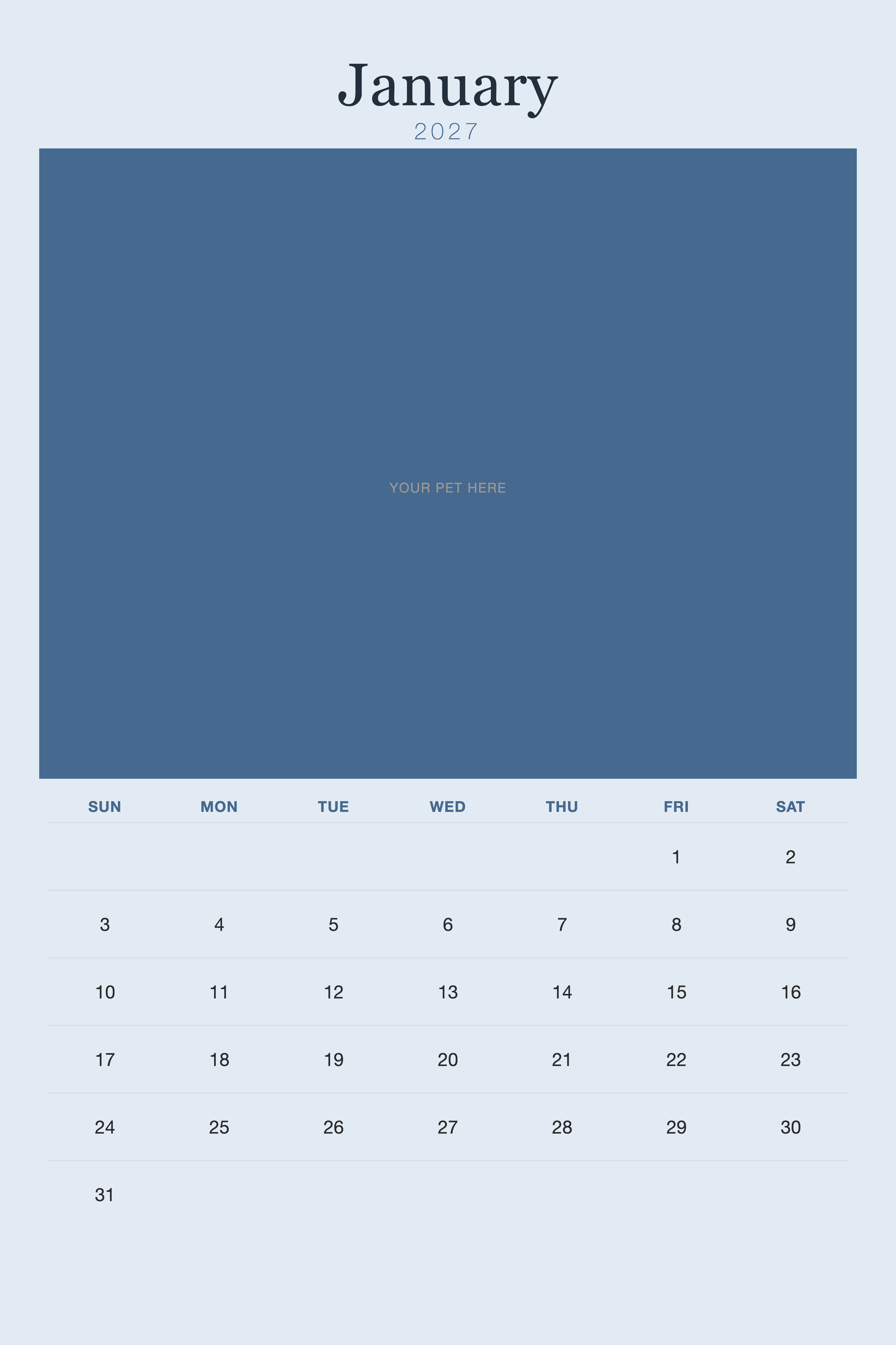 pet-calendar-2027-plain-blue-xl-pages 01-january