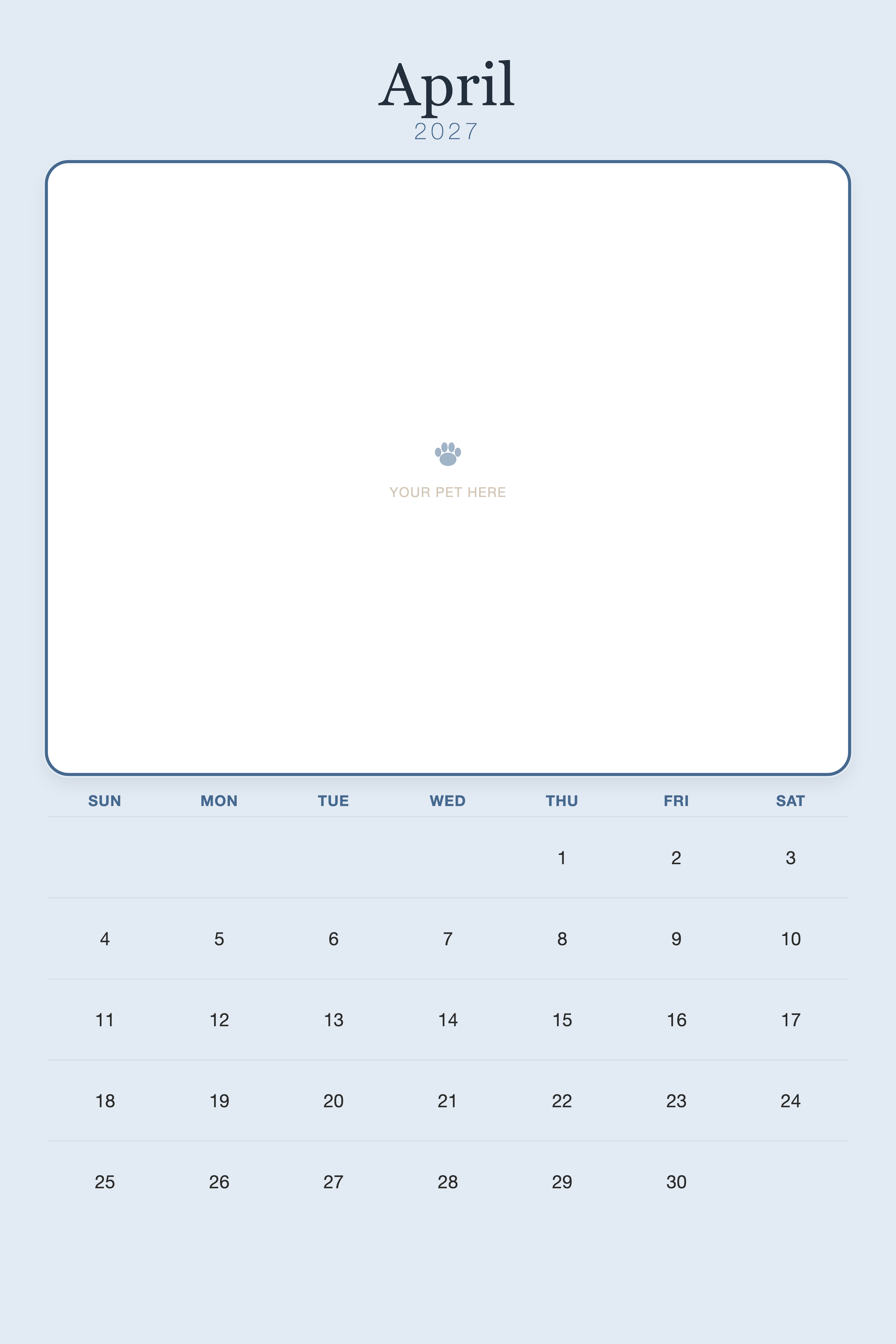 pet-calendar-2027-plain-blue-xl-pages 04-april