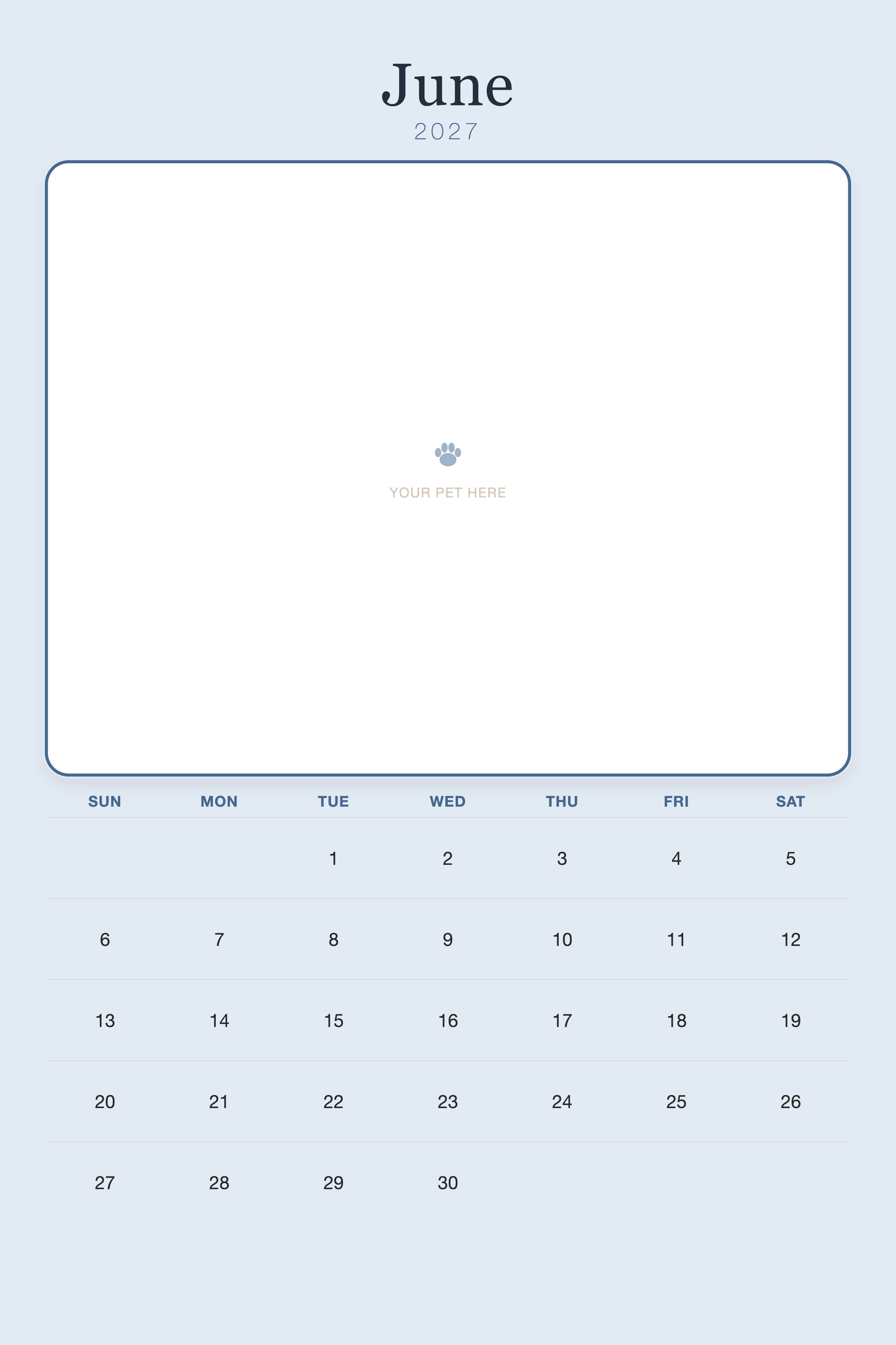 pet-calendar-2027-plain-blue-xl-pages 06-june